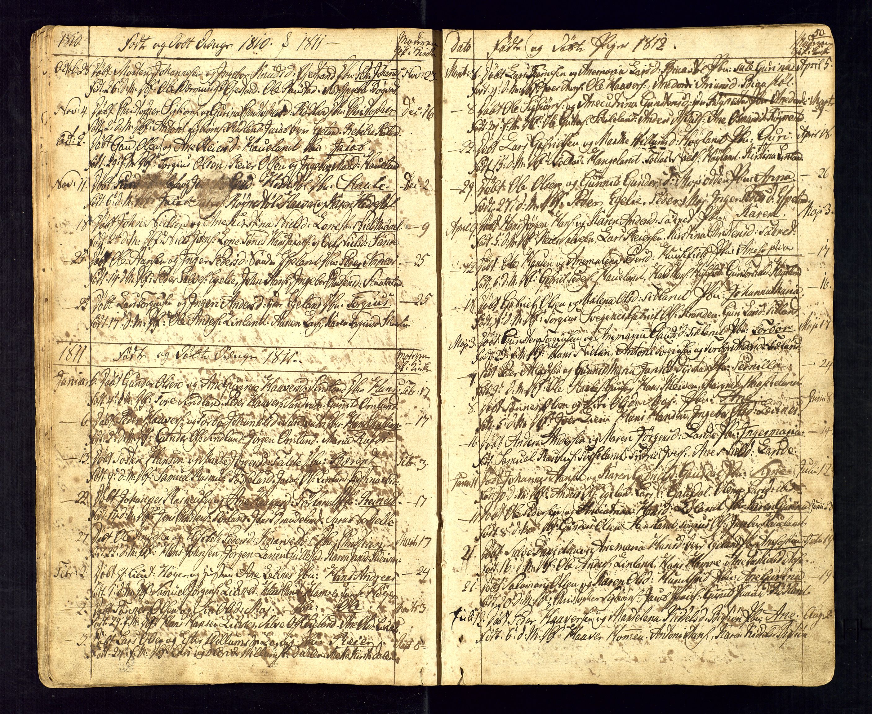 Kvinesdal sokneprestkontor, AV/SAK-1111-0026/F/Fa/Fab/L0002: Parish register (official) no. A 2, 1789-1815, p. 50