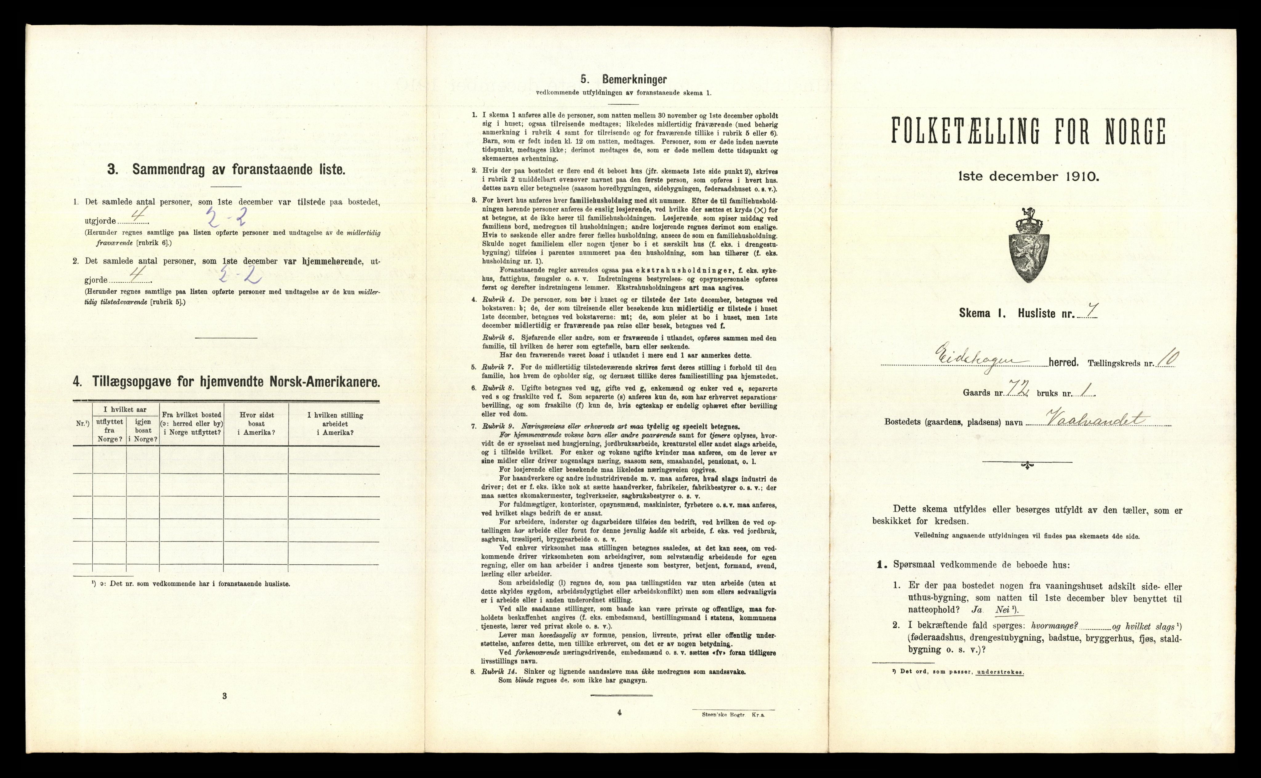 RA, 1910 census for Eidskog, 1910, p. 1576