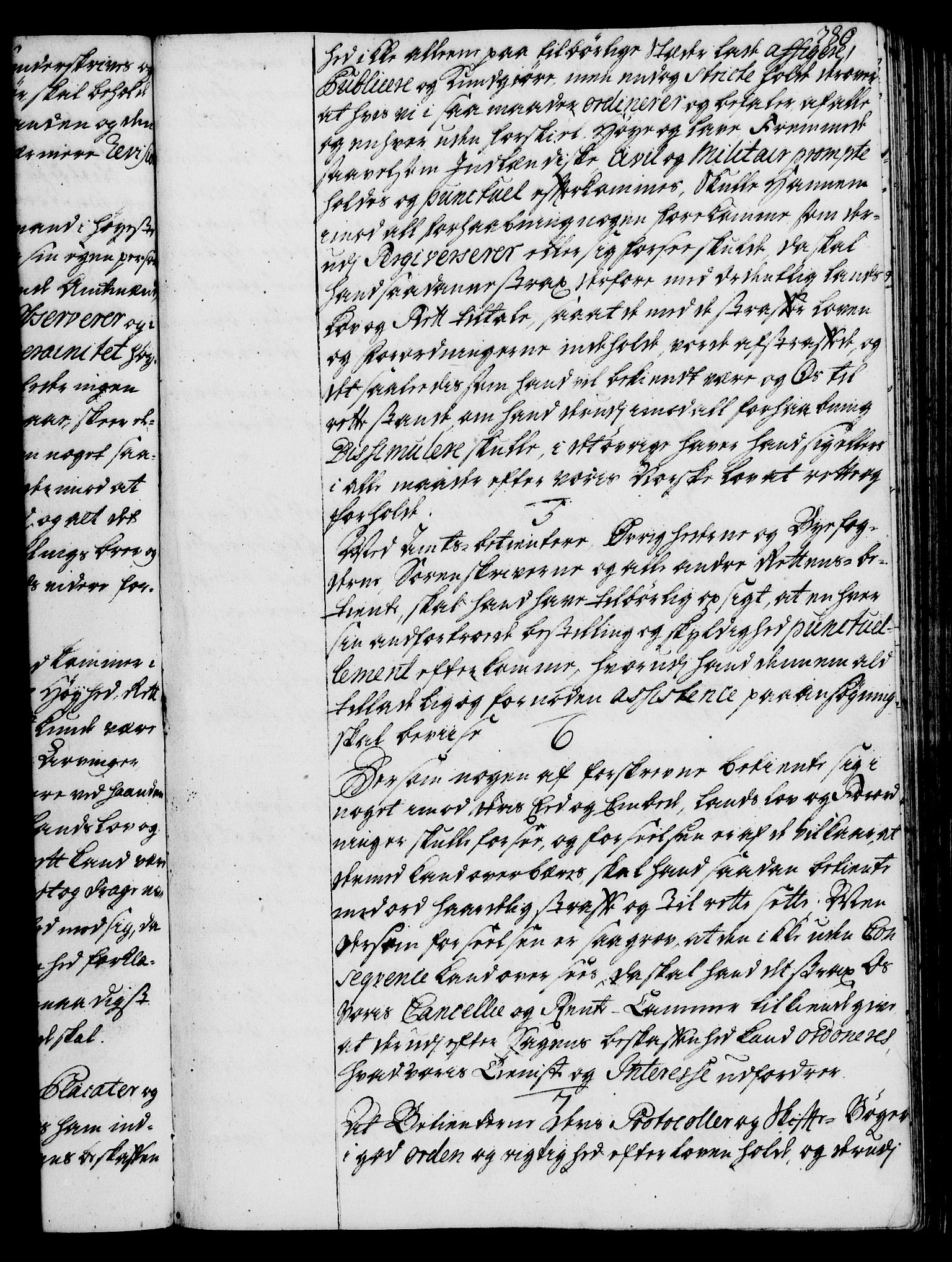 Rentekammeret, Kammerkanselliet, RA/EA-3111/G/Gg/Ggi/L0002: Norsk instruksjonsprotokoll med register (merket RK 53.35), 1729-1751, p. 380