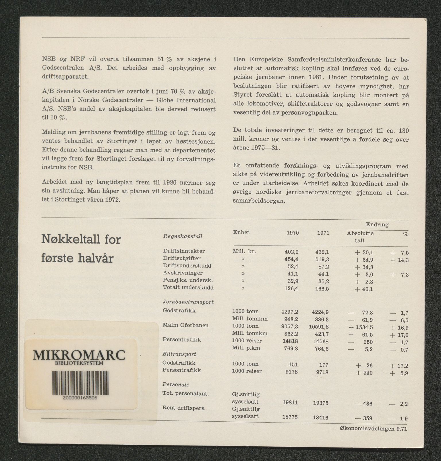 Norges Statsbaner Bibliotek (NSB), AV/SAKO-A-355/F/Fc/L0005/0002: Småtrykk 280 - 349 / Småtrykk 330 - 349, 1886-2006