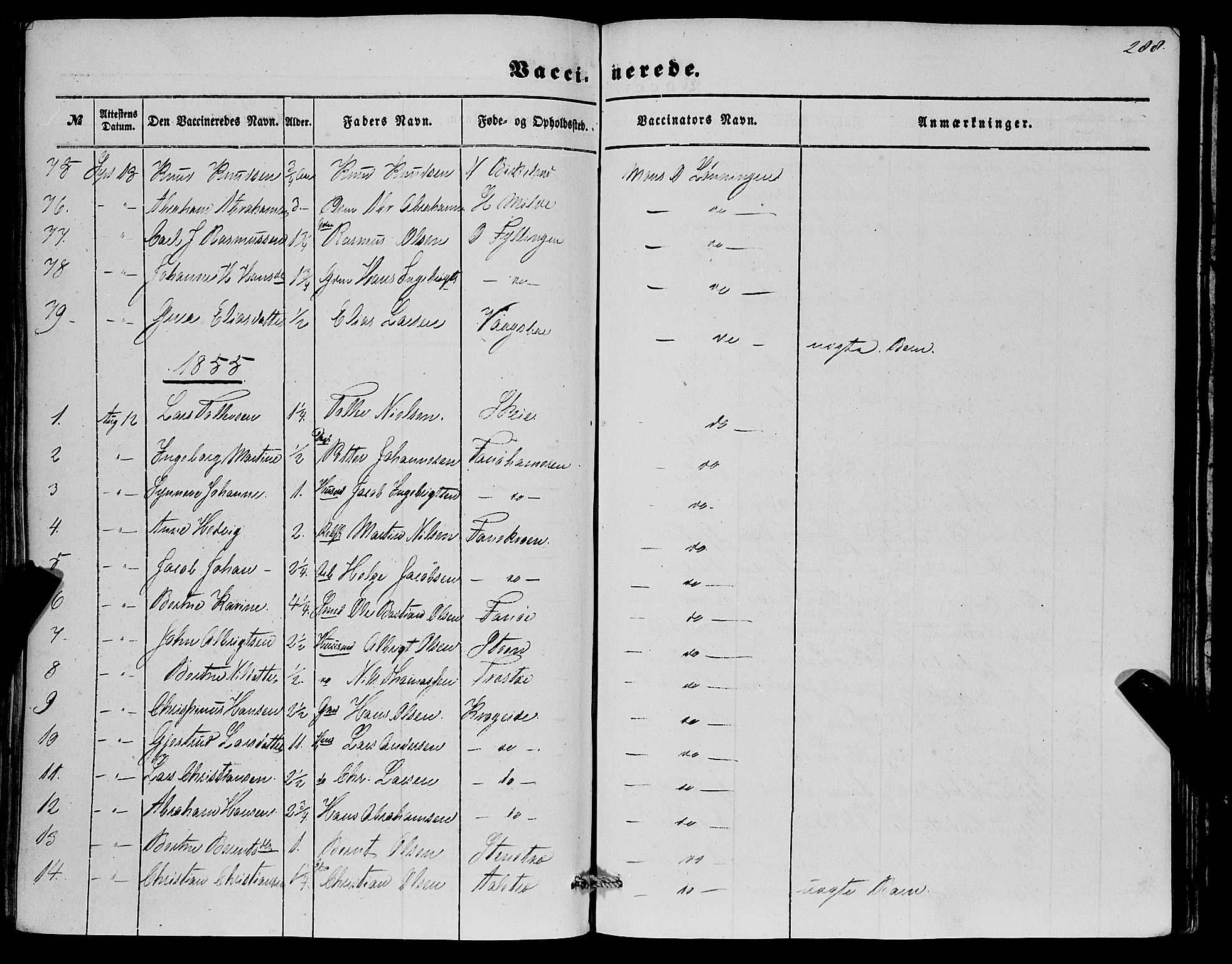 Fana Sokneprestembete, SAB/A-75101/H/Haa/Haaa/L0011: Parish register (official) no. A 11, 1851-1862, p. 288