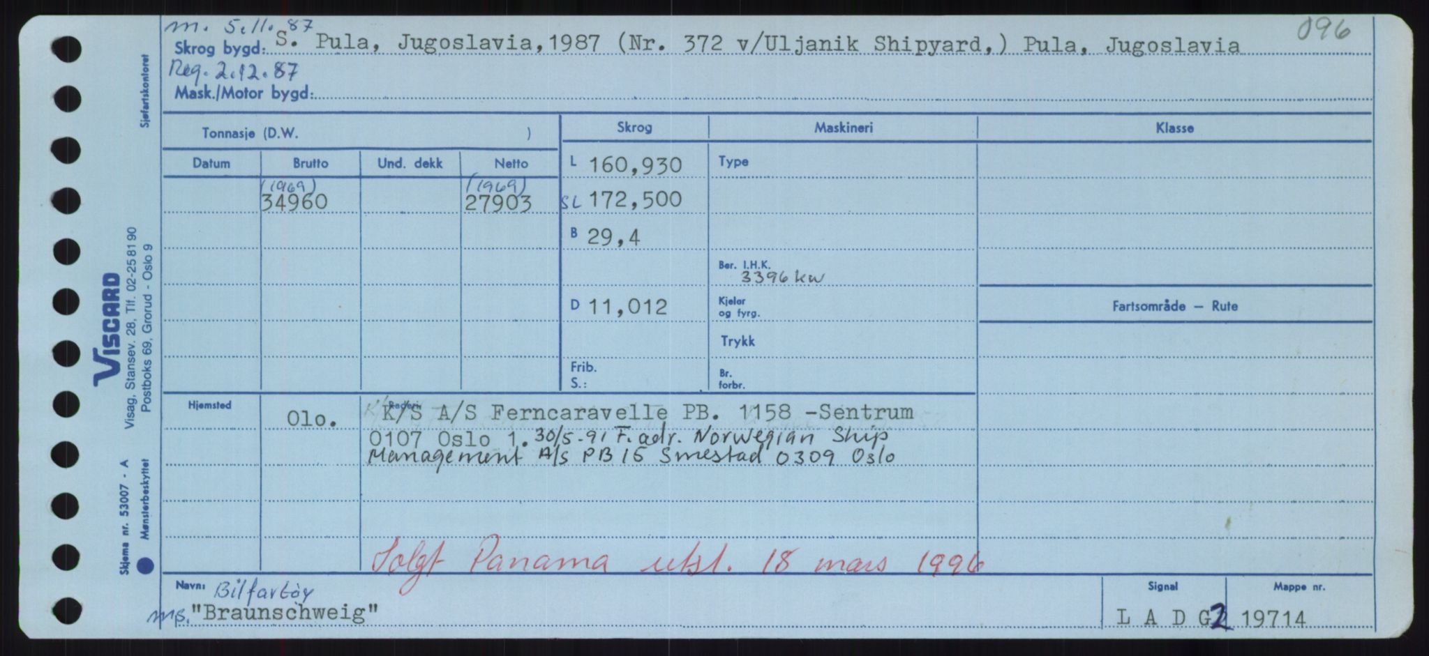 Sjøfartsdirektoratet med forløpere, Skipsmålingen, AV/RA-S-1627/H/Hd/L0005: Fartøy, Br-Byg, p. 147