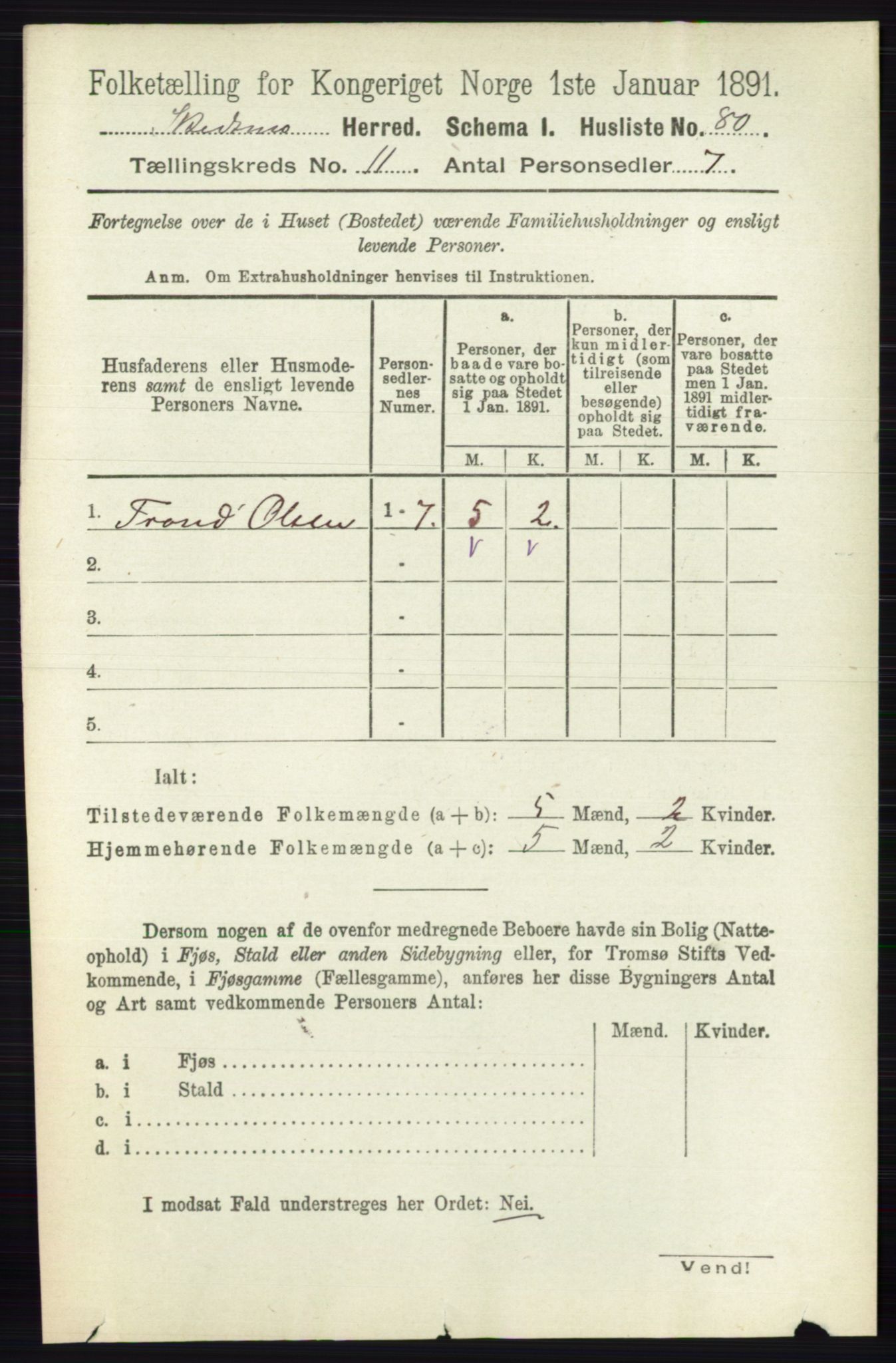 RA, 1891 census for 0231 Skedsmo, 1891, p. 6198