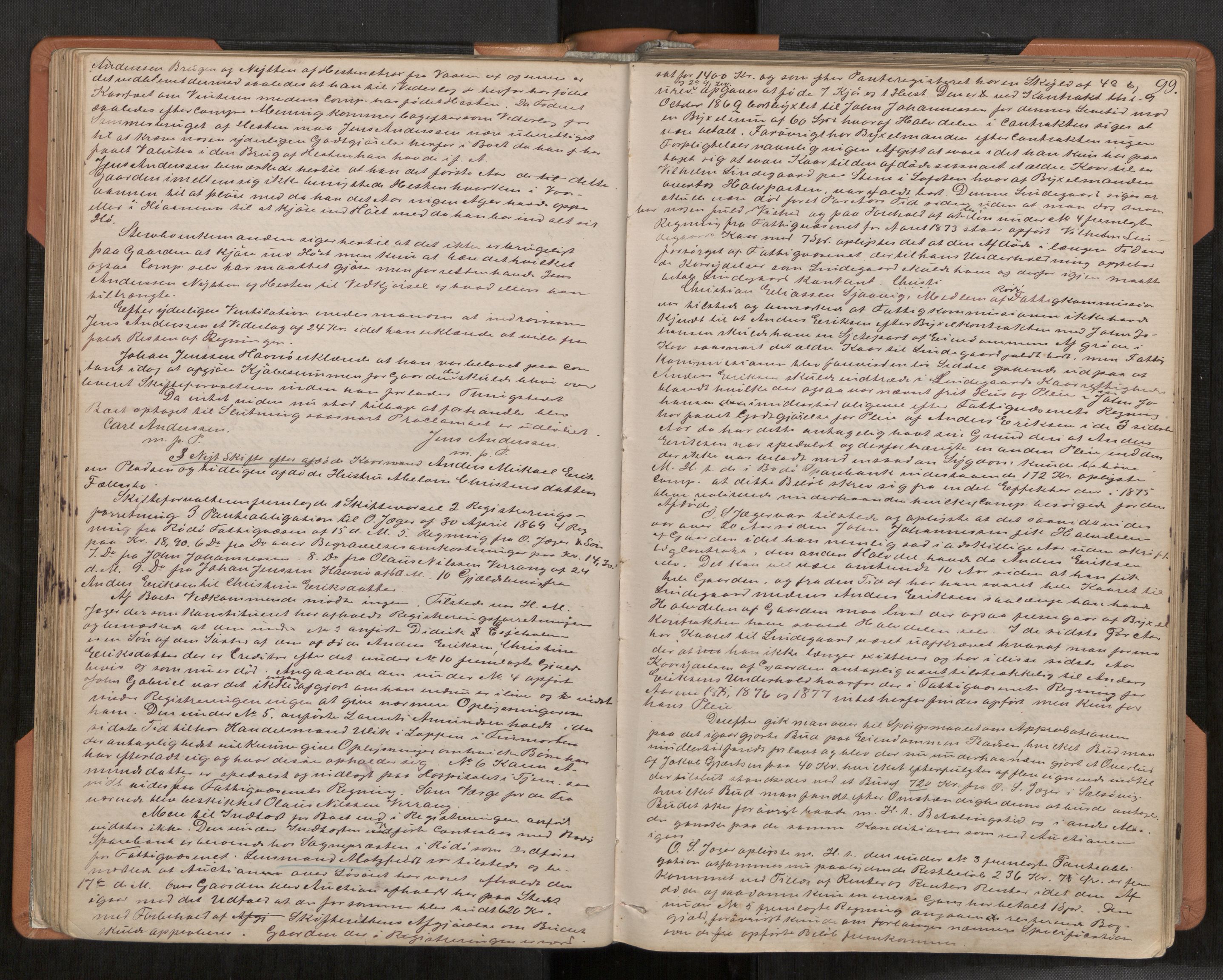 Rana sorenskriveri , AV/SAT-A-1108/1/3/3B/L0003: Skiftebehandlingsprotokoll, 1875-1893, p. 99