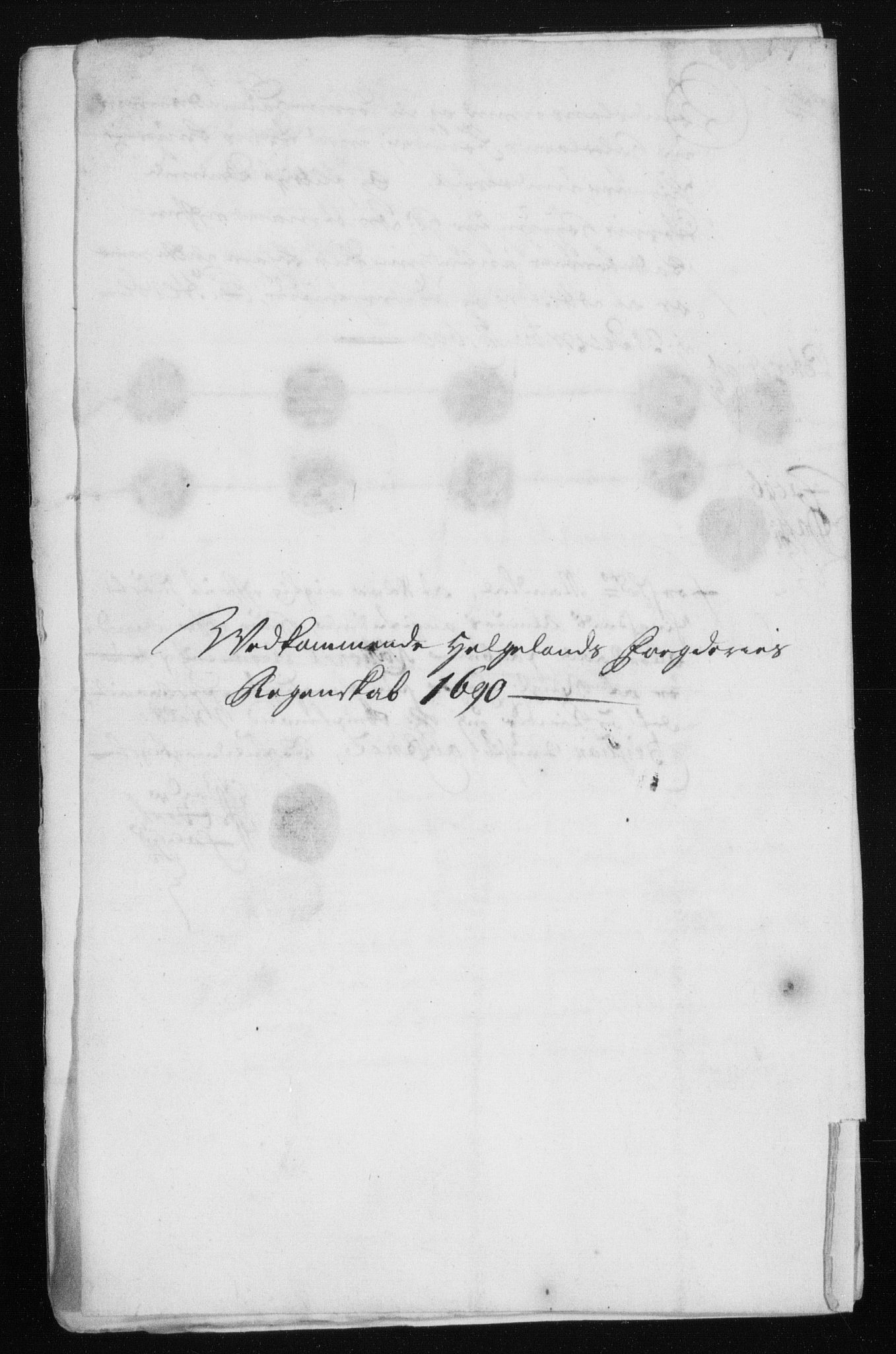 Rentekammeret inntil 1814, Reviderte regnskaper, Stiftamtstueregnskaper, Trondheim stiftamt og Nordland amt, AV/RA-EA-6044/R/Rh/L0015: Nordland amt, 1690