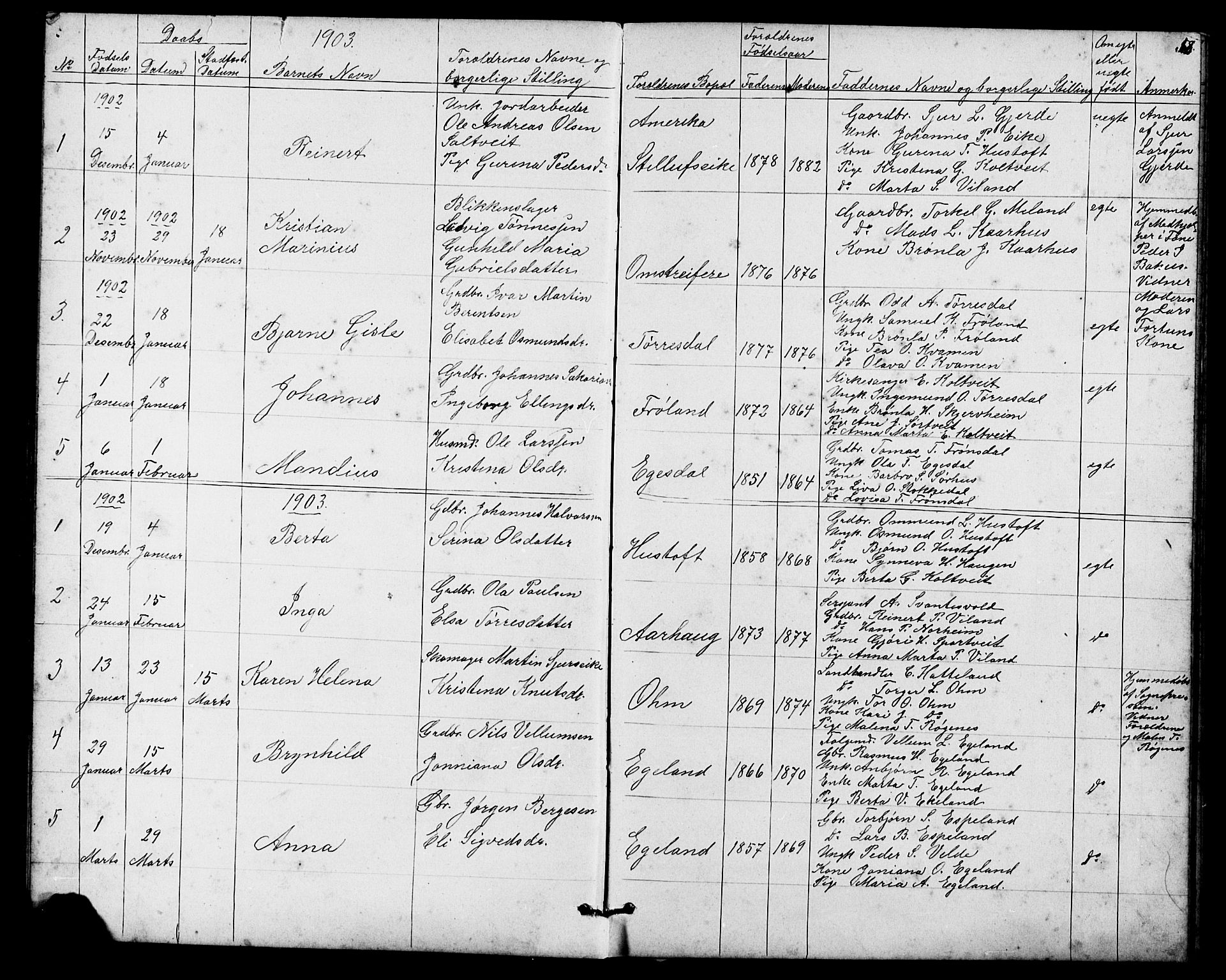 Skjold sokneprestkontor, SAST/A-101847/H/Ha/Hab/L0006: Parish register (copy) no. B 6, 1881-1913, p. 58