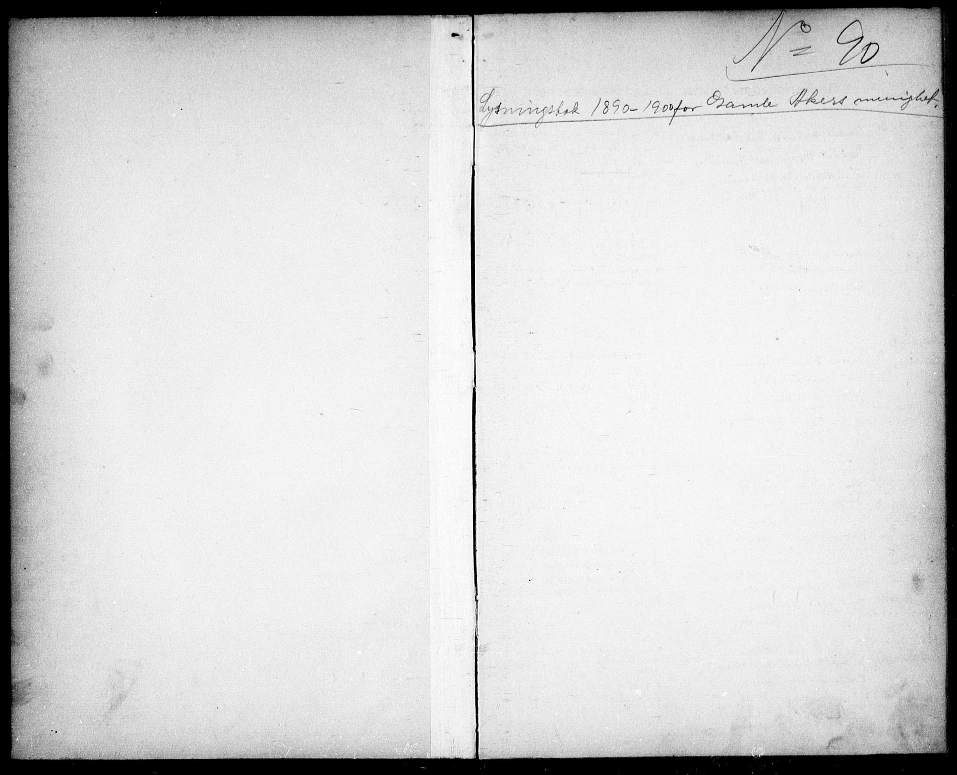 Gamle Aker prestekontor Kirkebøker, SAO/A-10617a/H/L0002: Banns register no. 2, 1890-1900