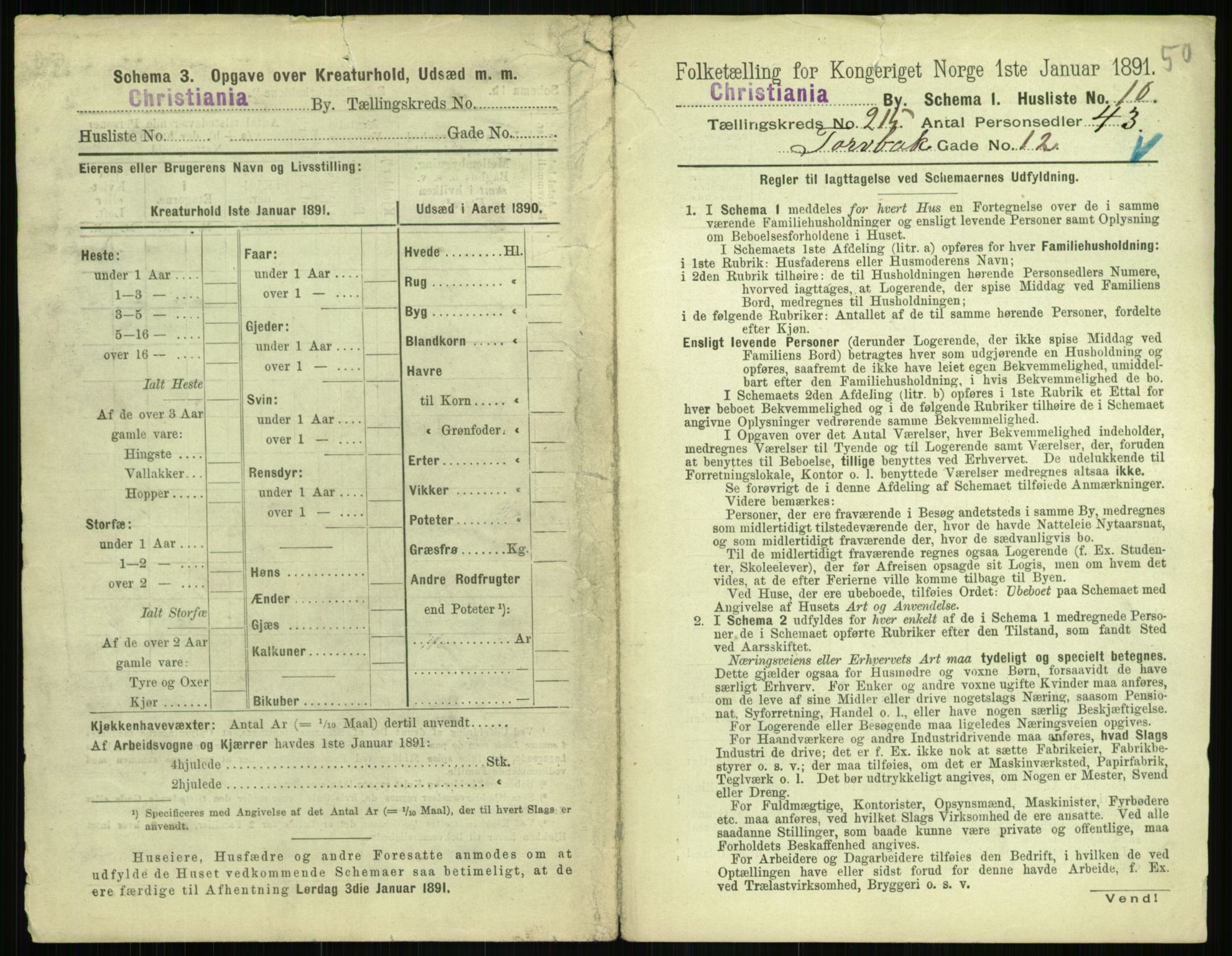 RA, 1891 census for 0301 Kristiania, 1891, p. 127733