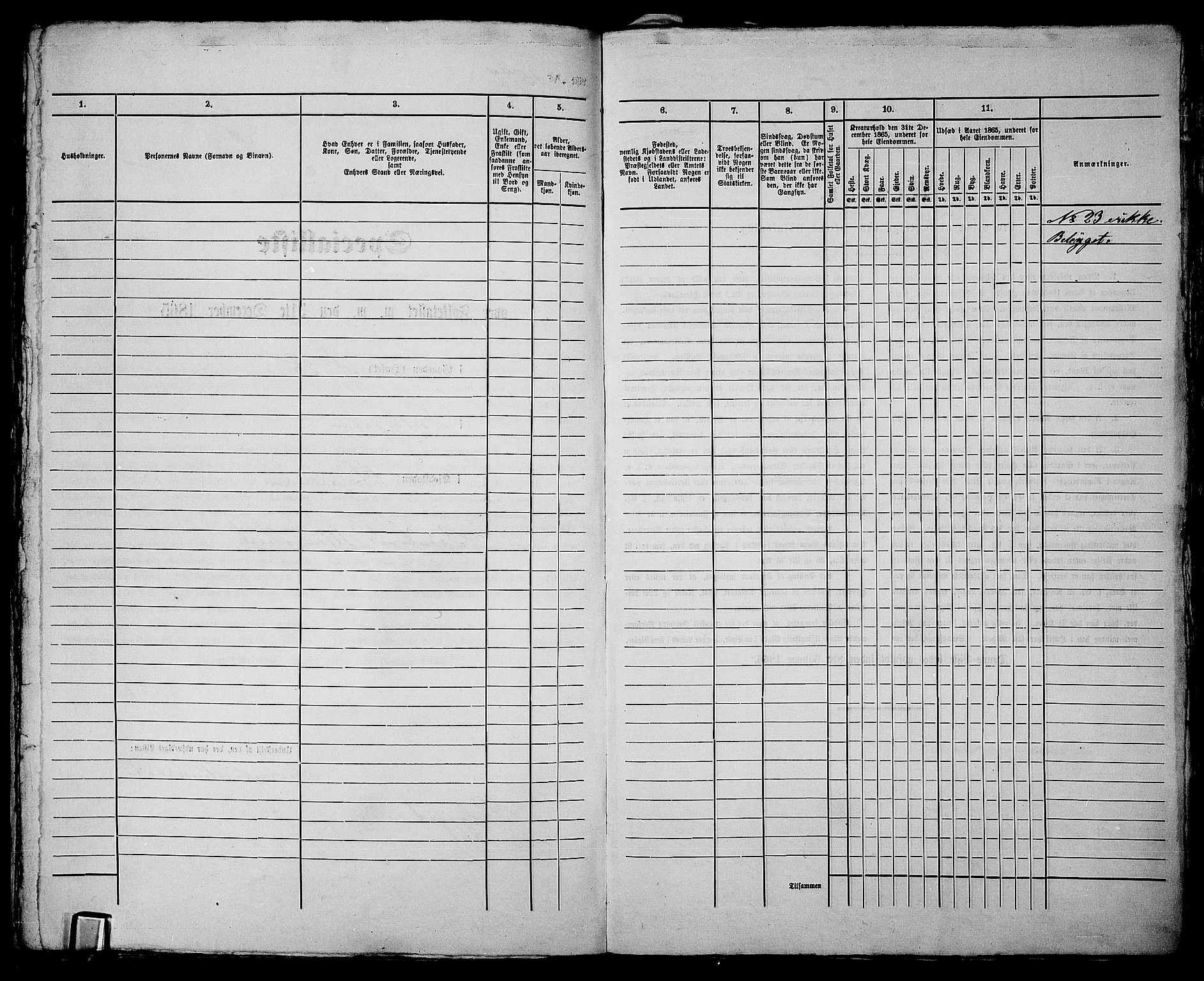 RA, 1865 census for Kristiania, 1865, p. 3582