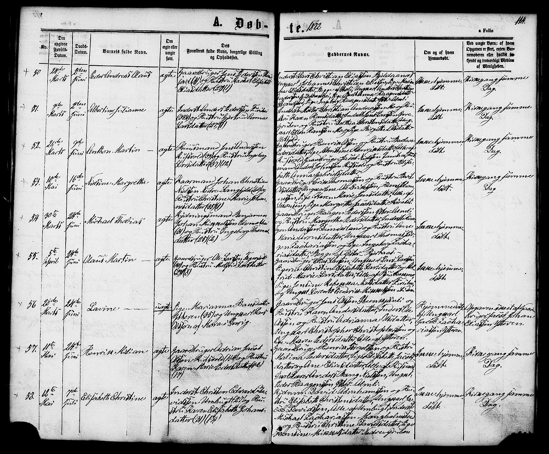 Ministerialprotokoller, klokkerbøker og fødselsregistre - Nordland, AV/SAT-A-1459/827/L0393: Parish register (official) no. 827A05, 1863-1883, p. 114