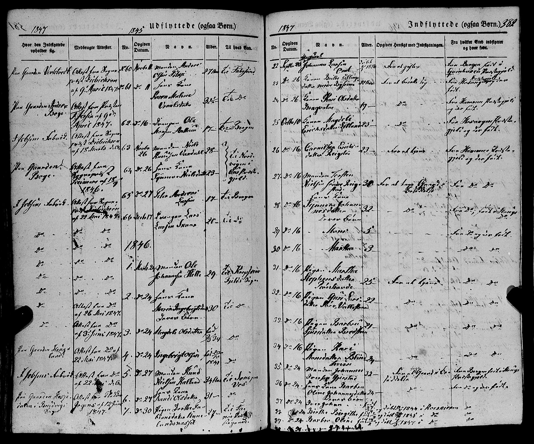 Haus sokneprestembete, SAB/A-75601/H/Haa: Parish register (official) no. A 15, 1838-1847, p. 382