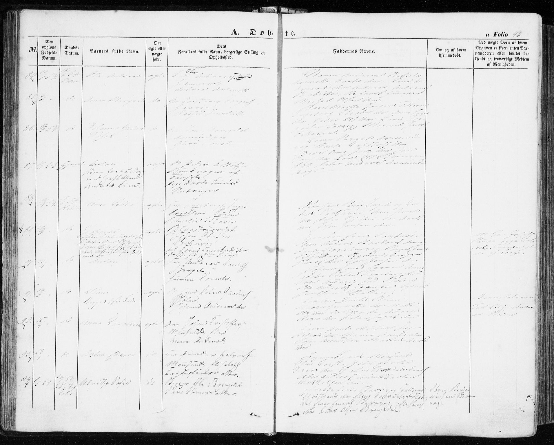 Ministerialprotokoller, klokkerbøker og fødselsregistre - Sør-Trøndelag, AV/SAT-A-1456/634/L0530: Parish register (official) no. 634A06, 1852-1860, p. 46