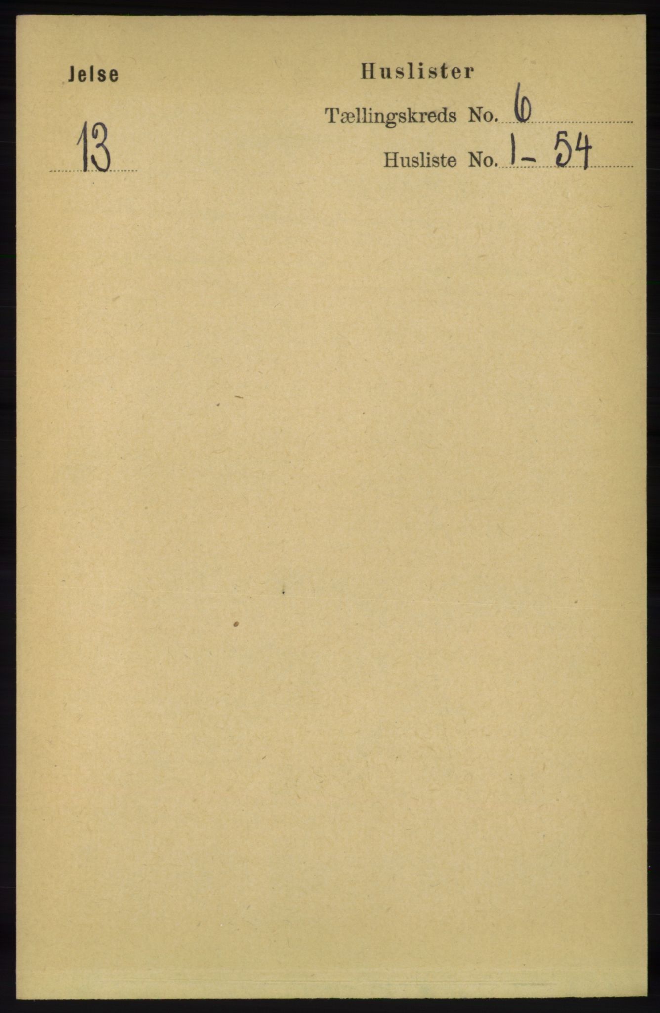 RA, 1891 census for 1138 Jelsa, 1891, p. 1152