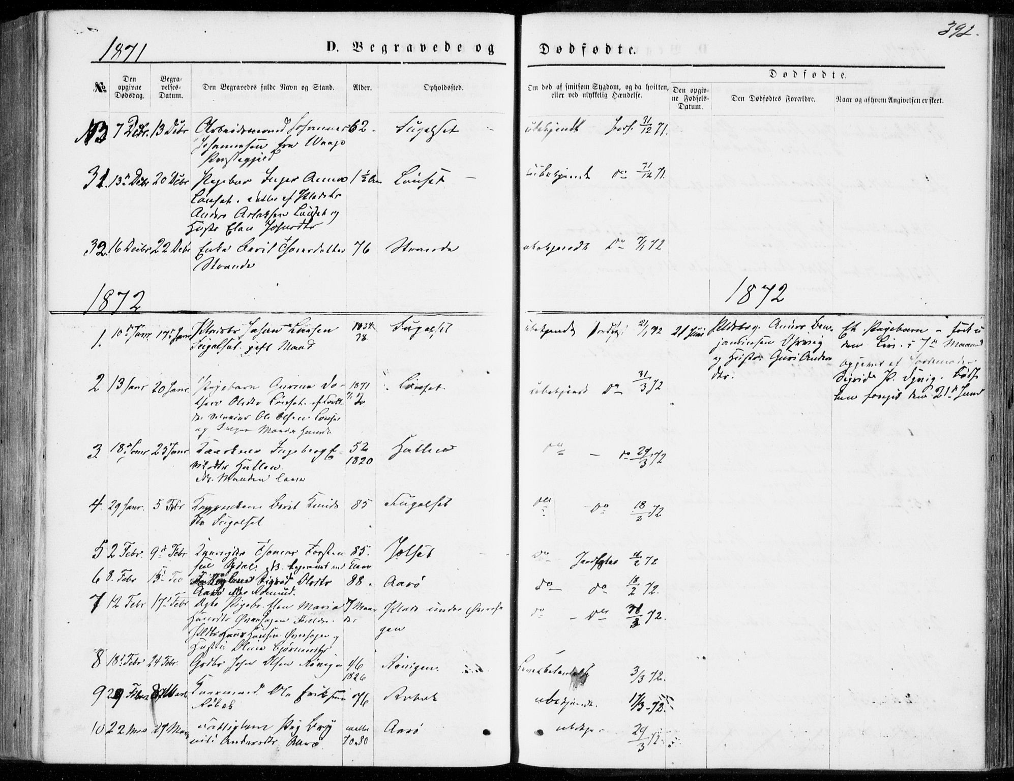 Ministerialprotokoller, klokkerbøker og fødselsregistre - Møre og Romsdal, SAT/A-1454/555/L0655: Parish register (official) no. 555A05, 1869-1886, p. 392