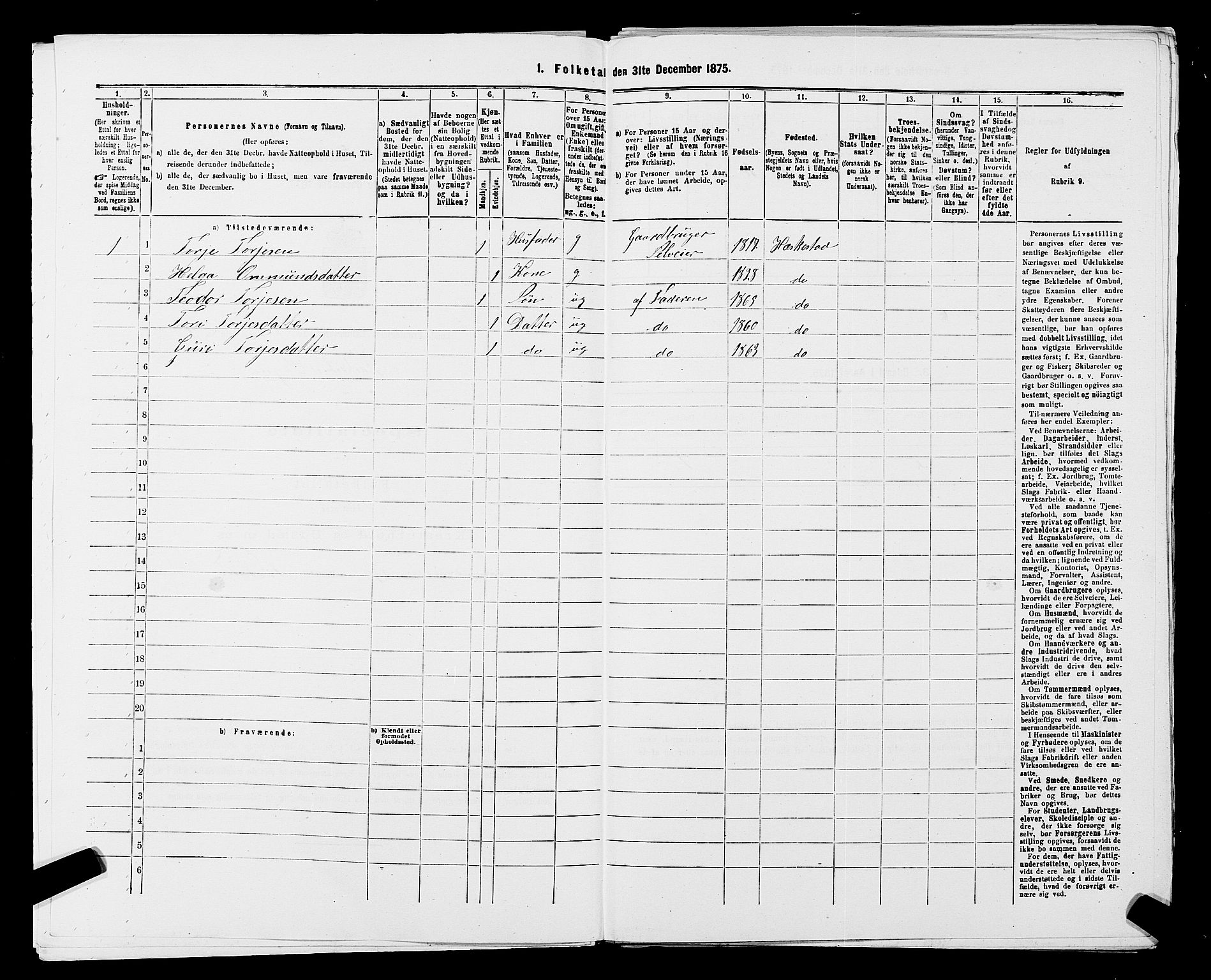 SAST, 1875 census for 1112P Lund, 1875, p. 619