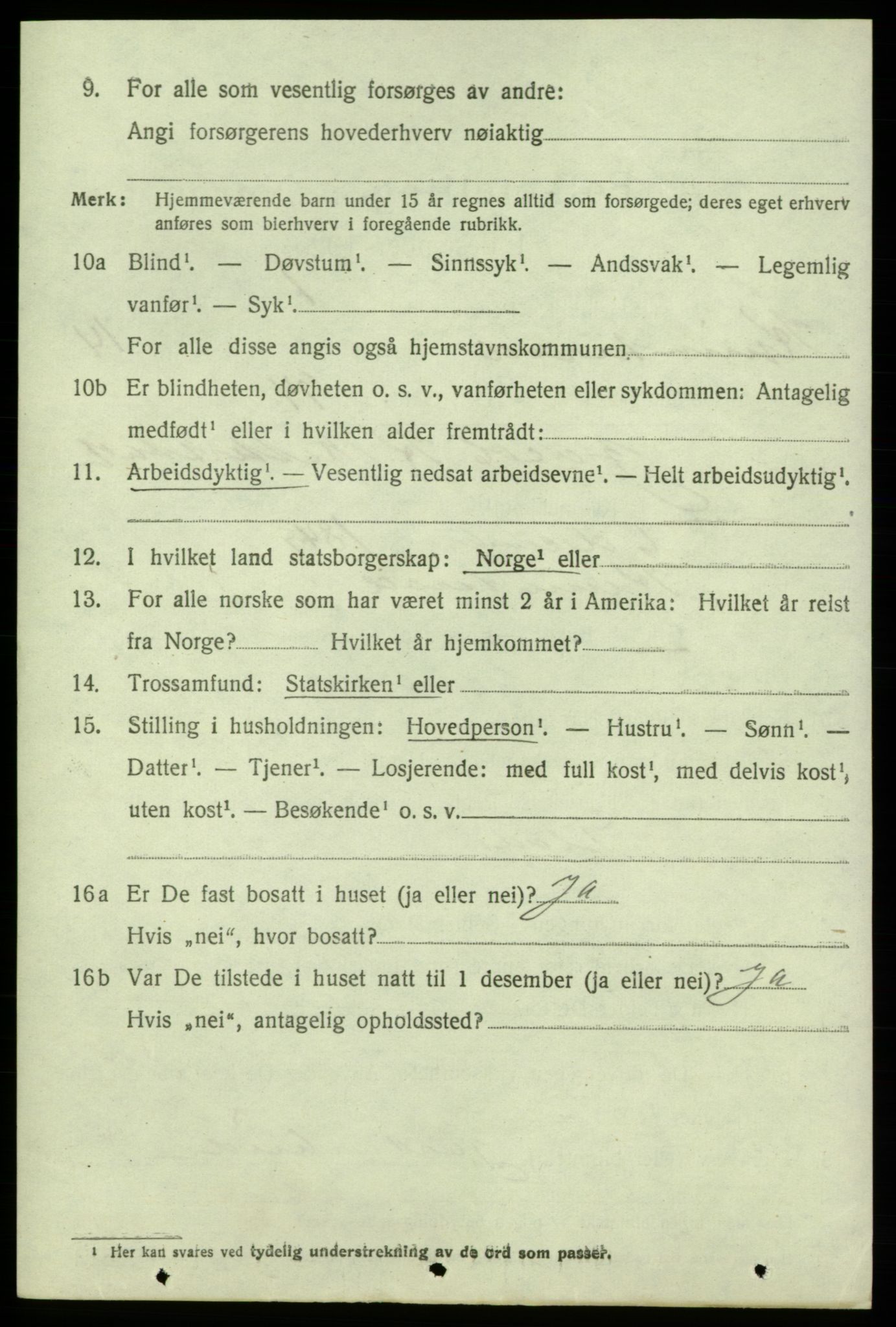 SAB, 1920 census for Kvinnherad, 1920, p. 9245