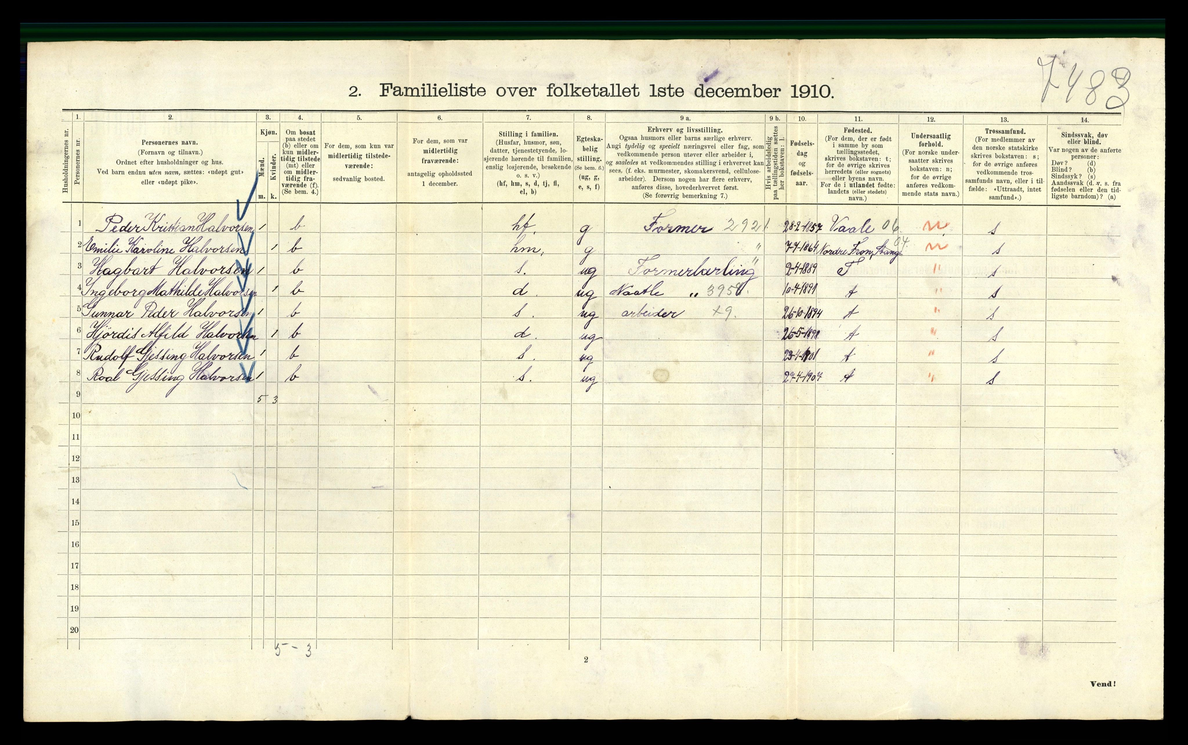 RA, 1910 census for Kristiania, 1910, p. 72974