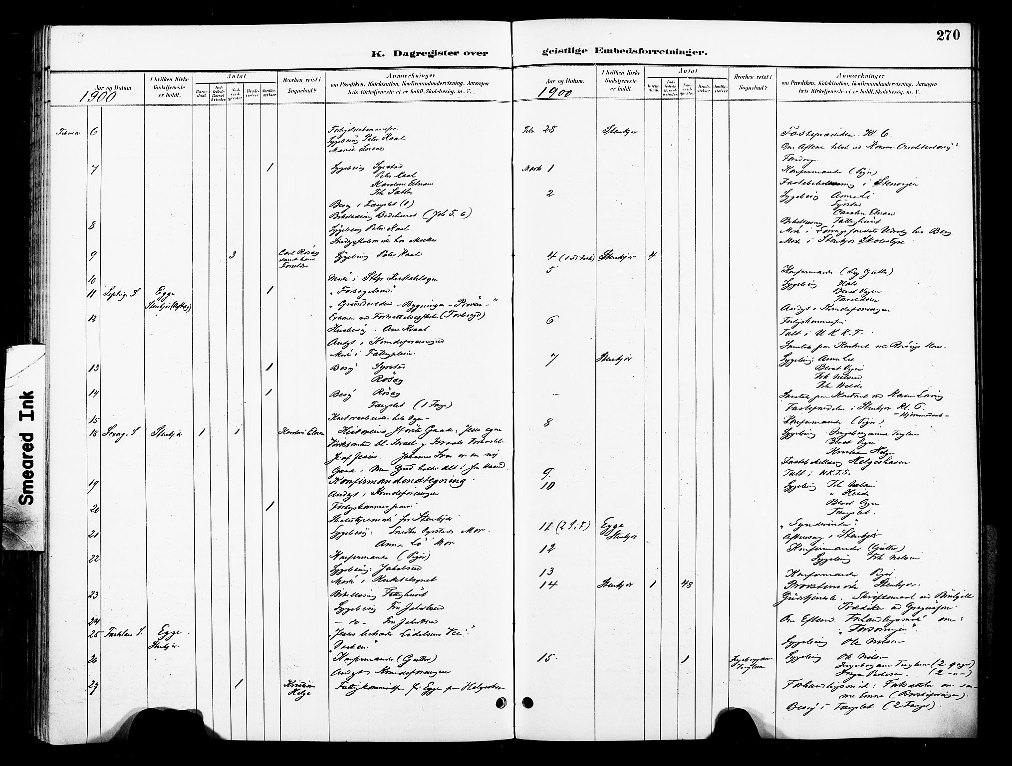 Ministerialprotokoller, klokkerbøker og fødselsregistre - Nord-Trøndelag, SAT/A-1458/739/L0372: Parish register (official) no. 739A04, 1895-1903, p. 270