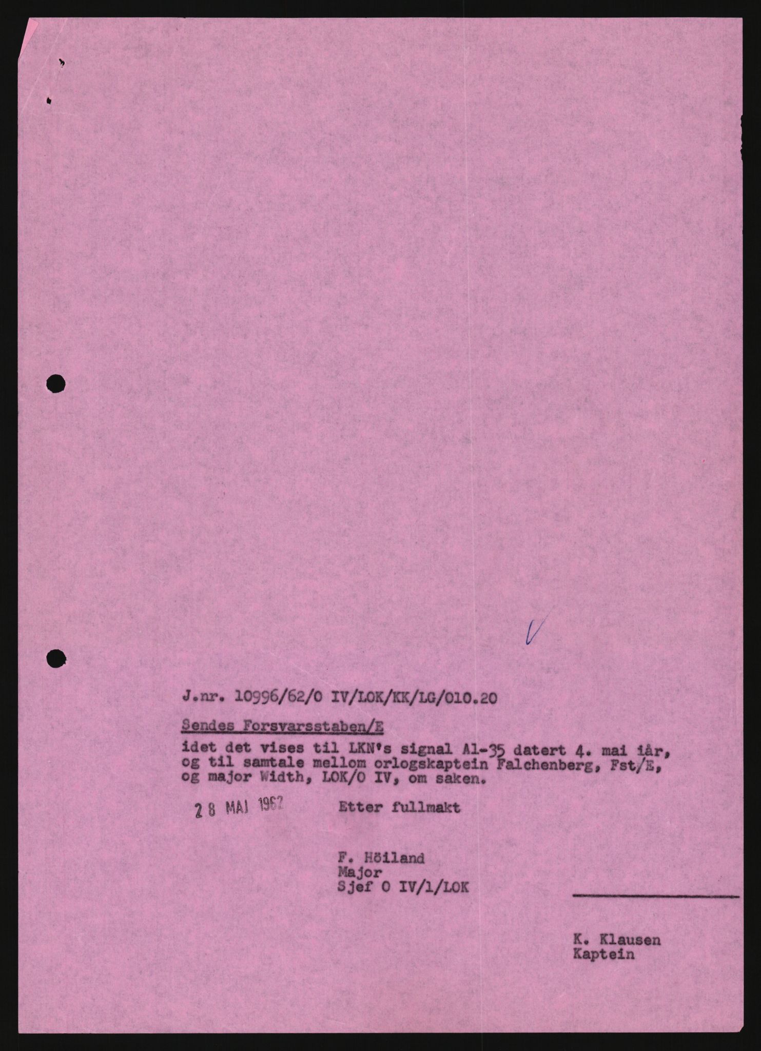 Forsvaret, Luftforsvarets overkommando/Luftforsvarsstaben, AV/RA-RAFA-2246/1/D/Da/L0124/0001: -- / UFO OVER NORSK TERRITORIUM, 1954-1970, p. 263