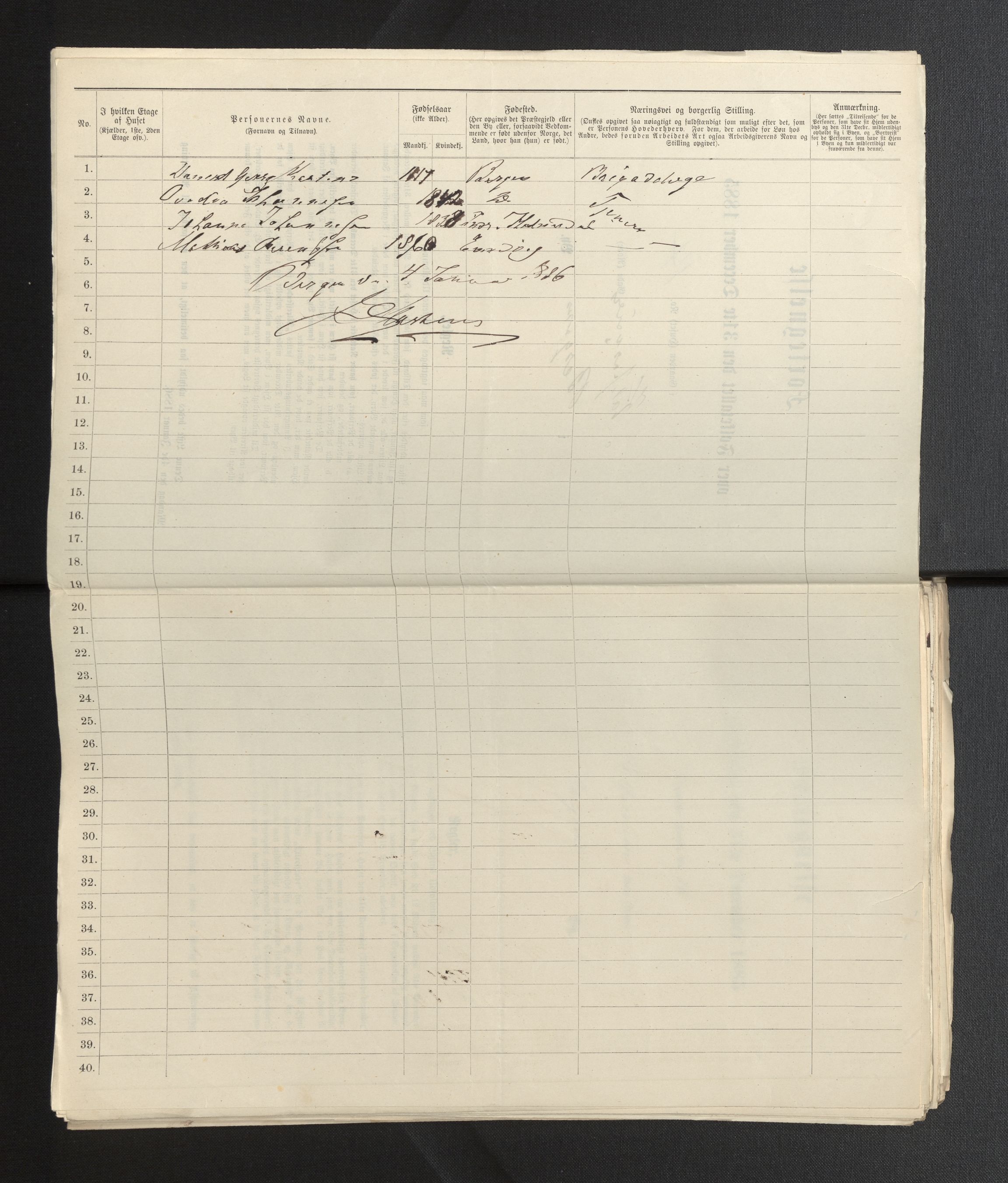 SAB, 1885 census for 1301 Bergen, 1885, p. 2403