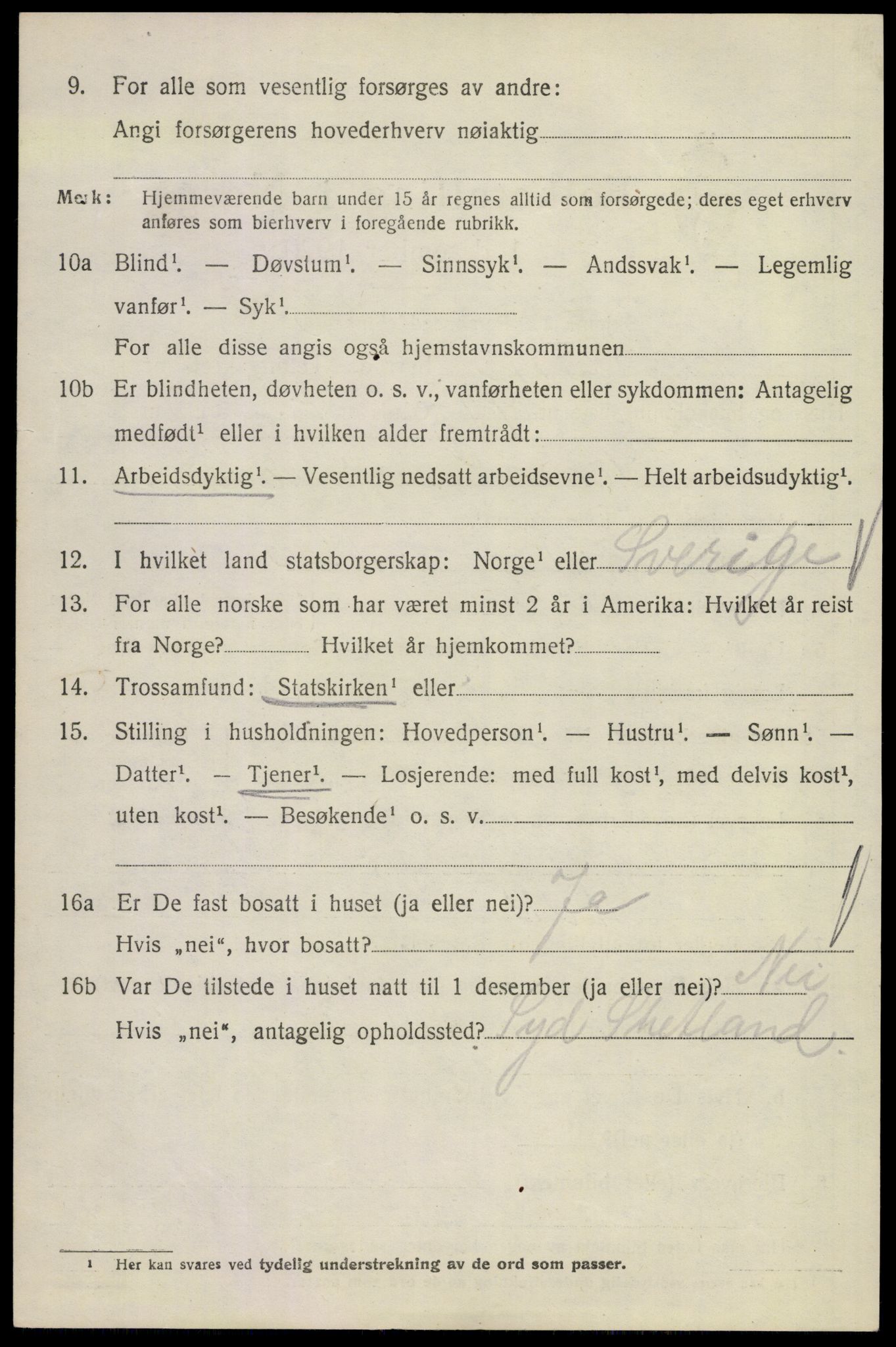 SAKO, 1920 census for Hedrum, 1920, p. 8588