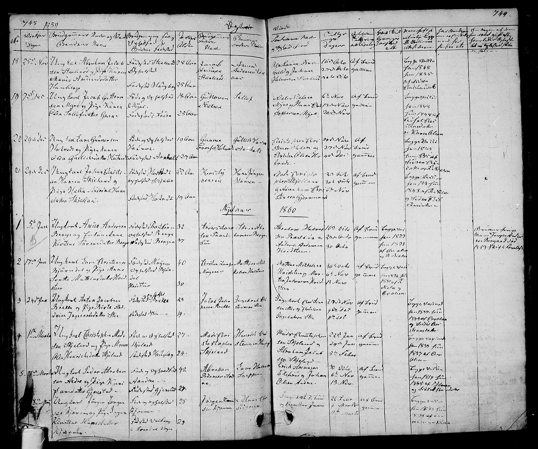 Andebu kirkebøker, AV/SAKO-A-336/G/Ga/L0003: Parish register (copy) no. I 3, 1832-1867, p. 748-749