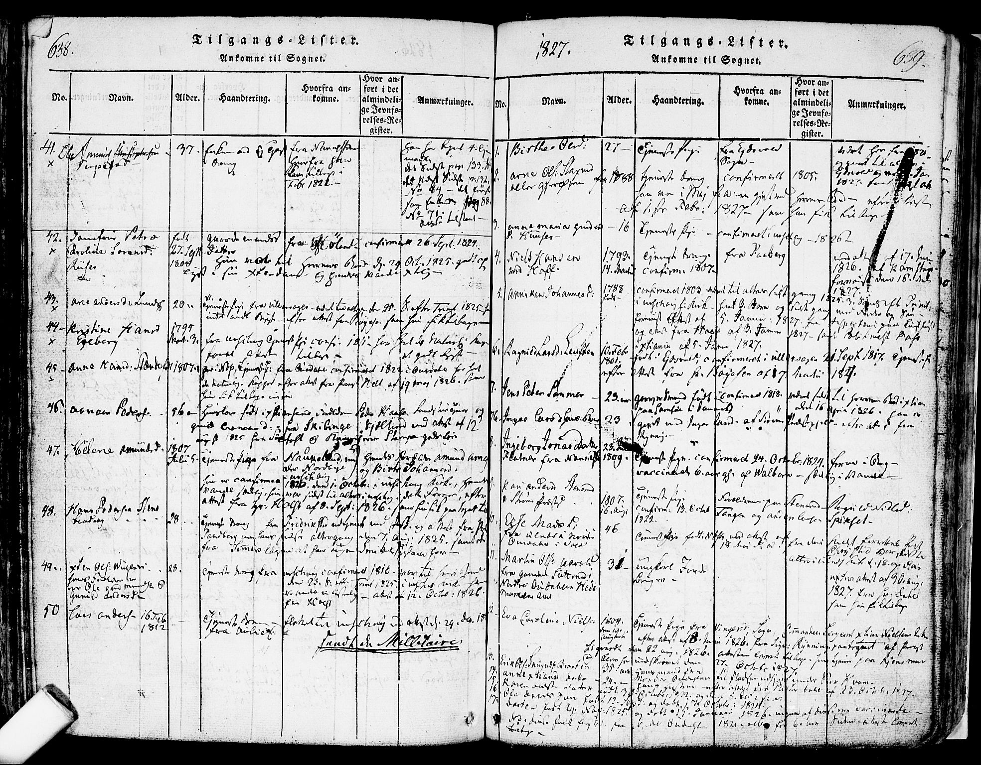 Nes prestekontor Kirkebøker, SAO/A-10410/F/Fa/L0005: Parish register (official) no. I 5, 1815-1835, p. 638-639