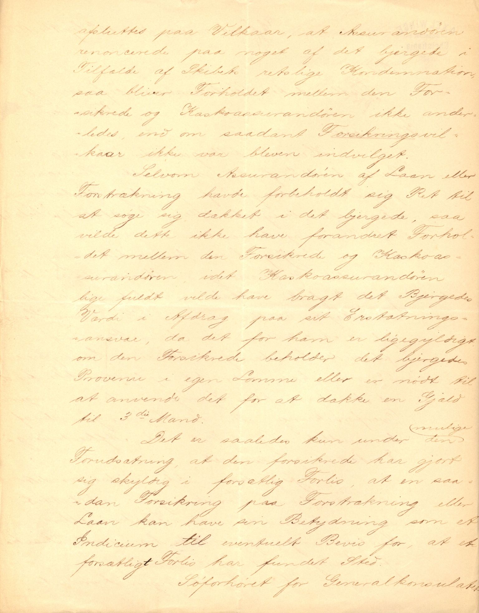 Pa 63 - Østlandske skibsassuranceforening, VEMU/A-1079/G/Ga/L0021/0006: Havaridokumenter / Gøthe, Granit, Granen, Harmonie, Lindsay, 1888, p. 34