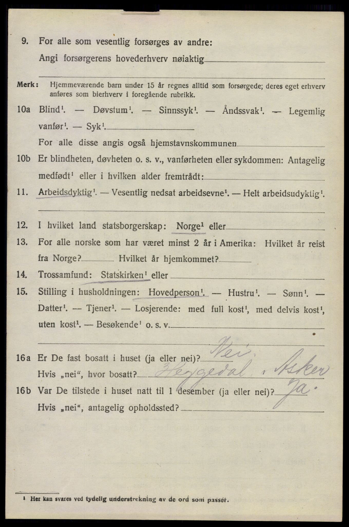 SAO, 1920 census for Asker, 1920, p. 10267