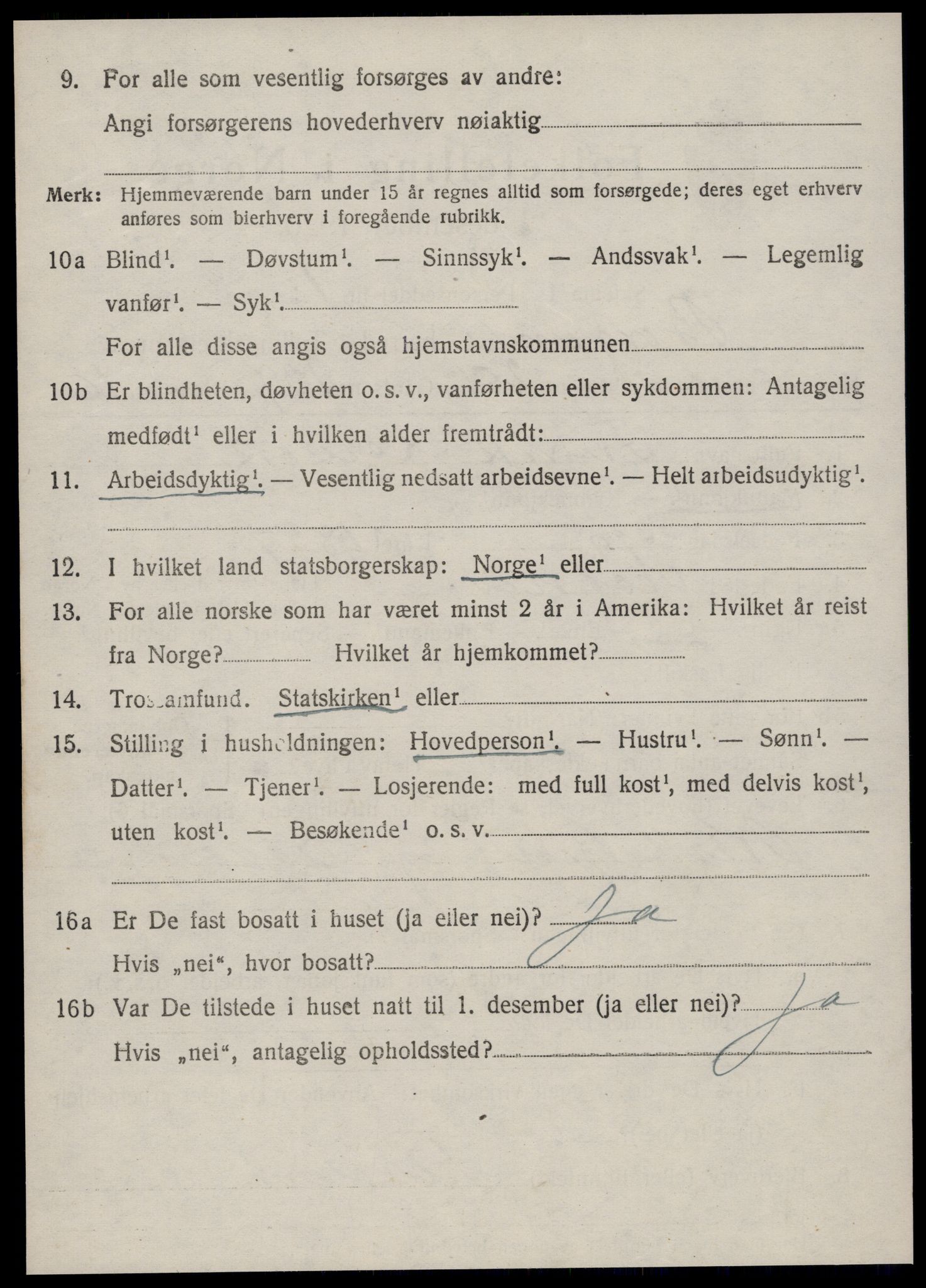 SAT, 1920 census for Borgund, 1920, p. 7803