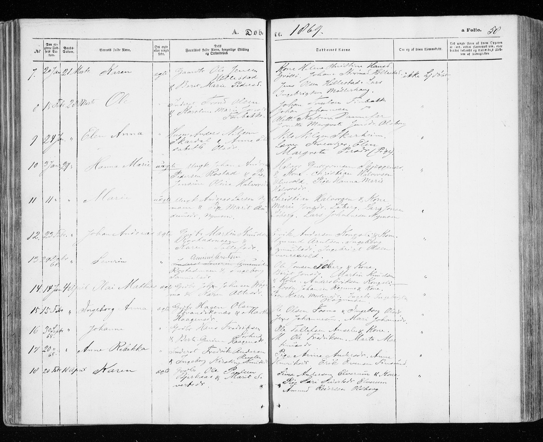 Målselv sokneprestembete, SATØ/S-1311/G/Ga/Gaa/L0004kirke: Parish register (official) no. 4, 1863-1872, p. 58