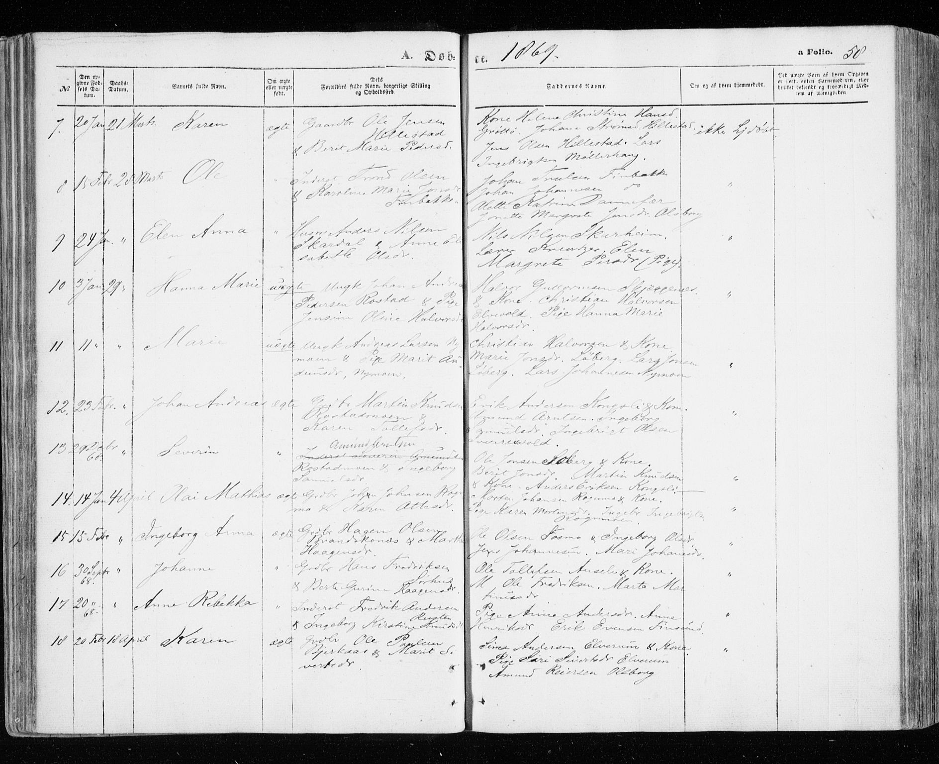 Målselv sokneprestembete, AV/SATØ-S-1311/G/Ga/Gaa/L0004kirke: Parish register (official) no. 4, 1863-1872, p. 58