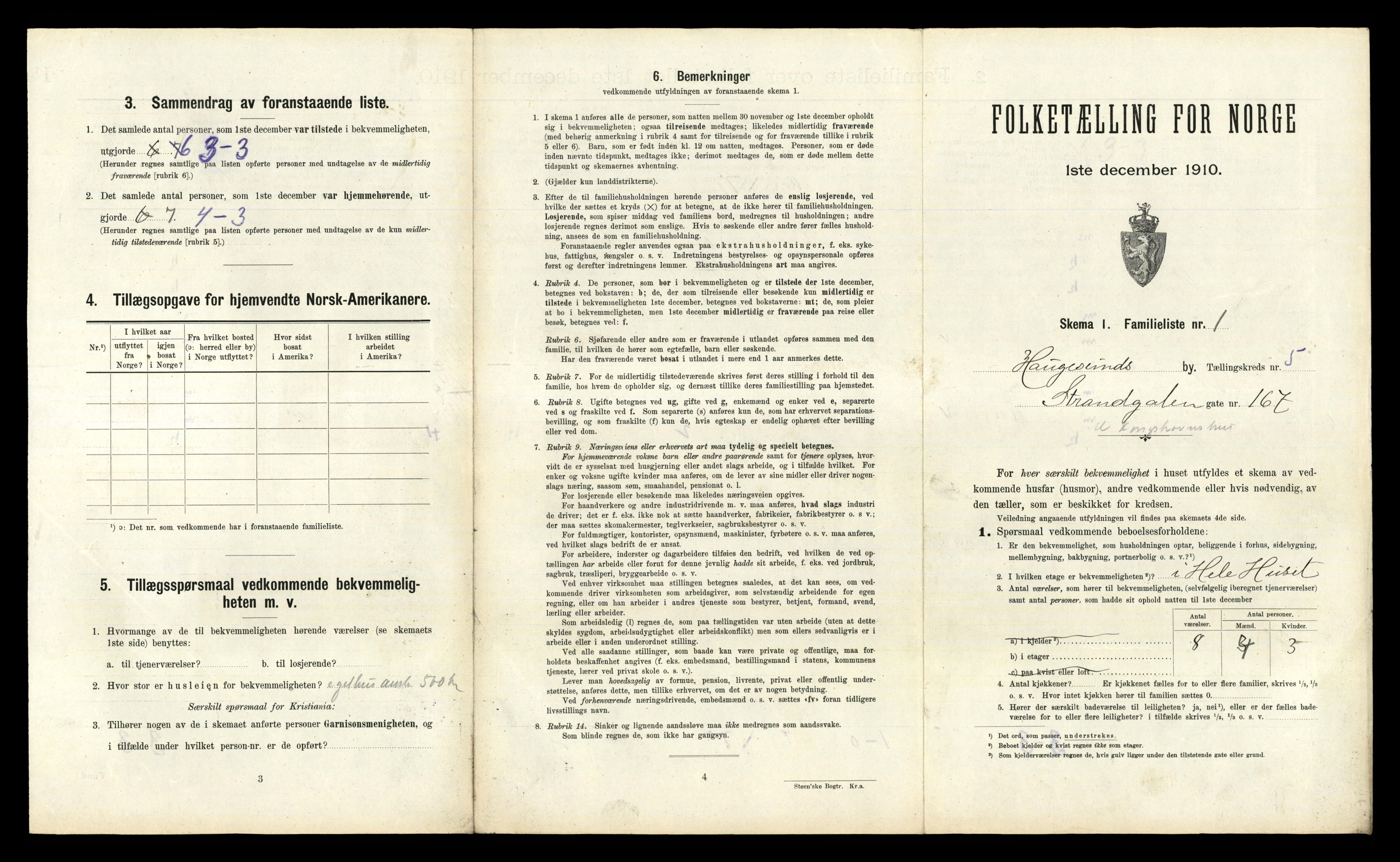 RA, 1910 census for Haugesund, 1910, p. 4424