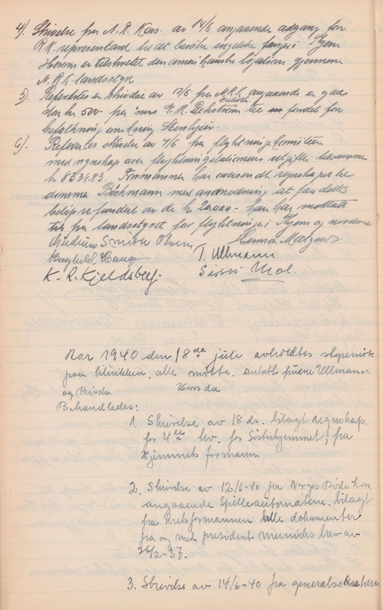 Trondheim Røde Kors, TRKO/PA-1204/A/Aa/L0002: Møtebok, 1929-1942, p. 206