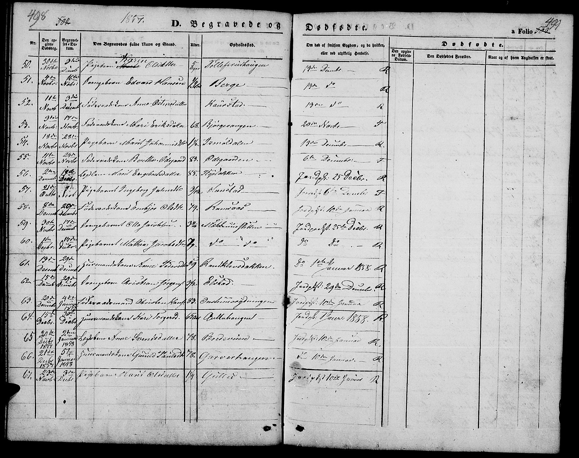 Ringebu prestekontor, SAH/PREST-082/H/Ha/Hab/L0003: Parish register (copy) no. 3, 1854-1866, p. 498-499