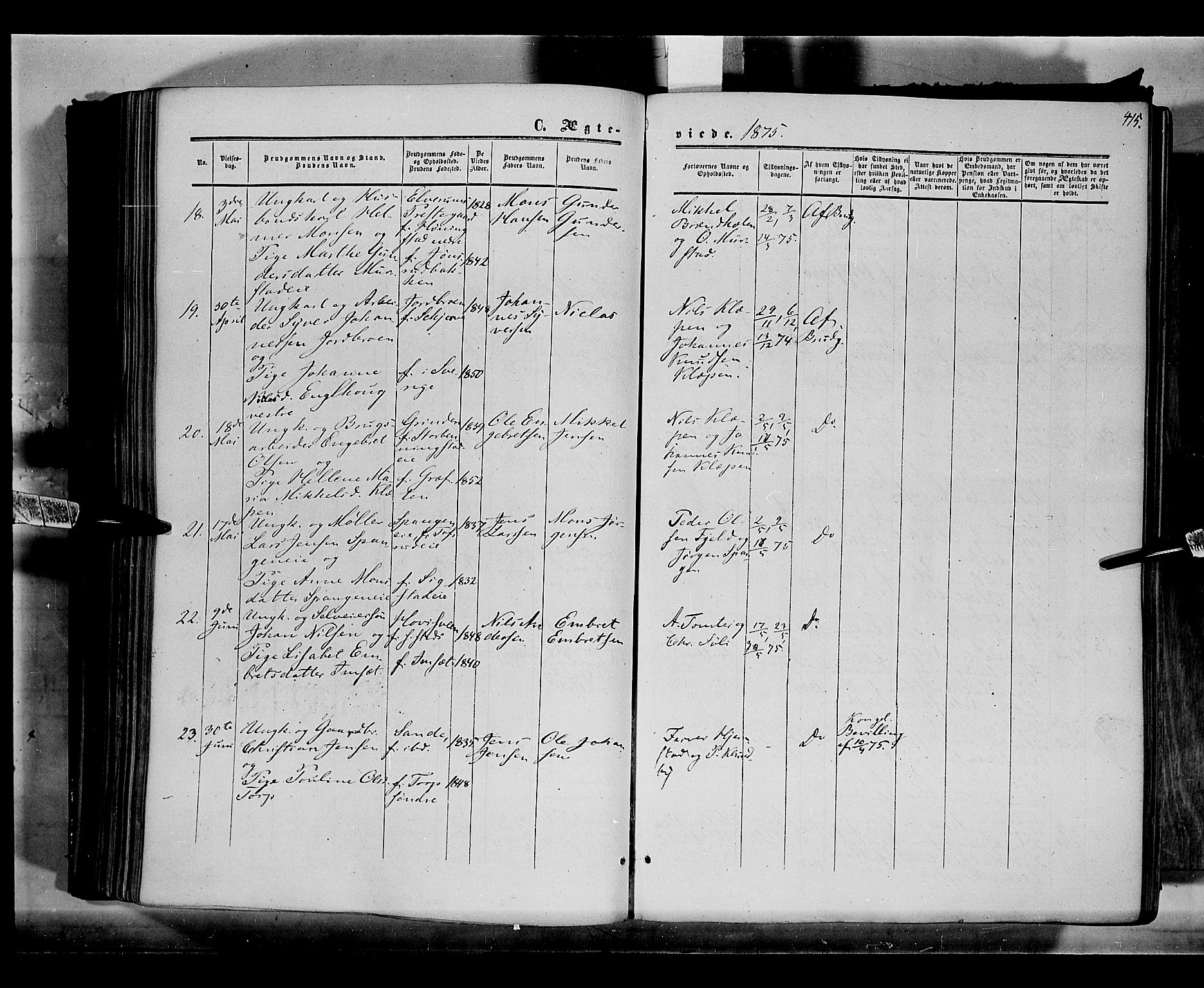 Løten prestekontor, AV/SAH-PREST-022/K/Ka/L0008: Parish register (official) no. 8, 1860-1877, p. 415