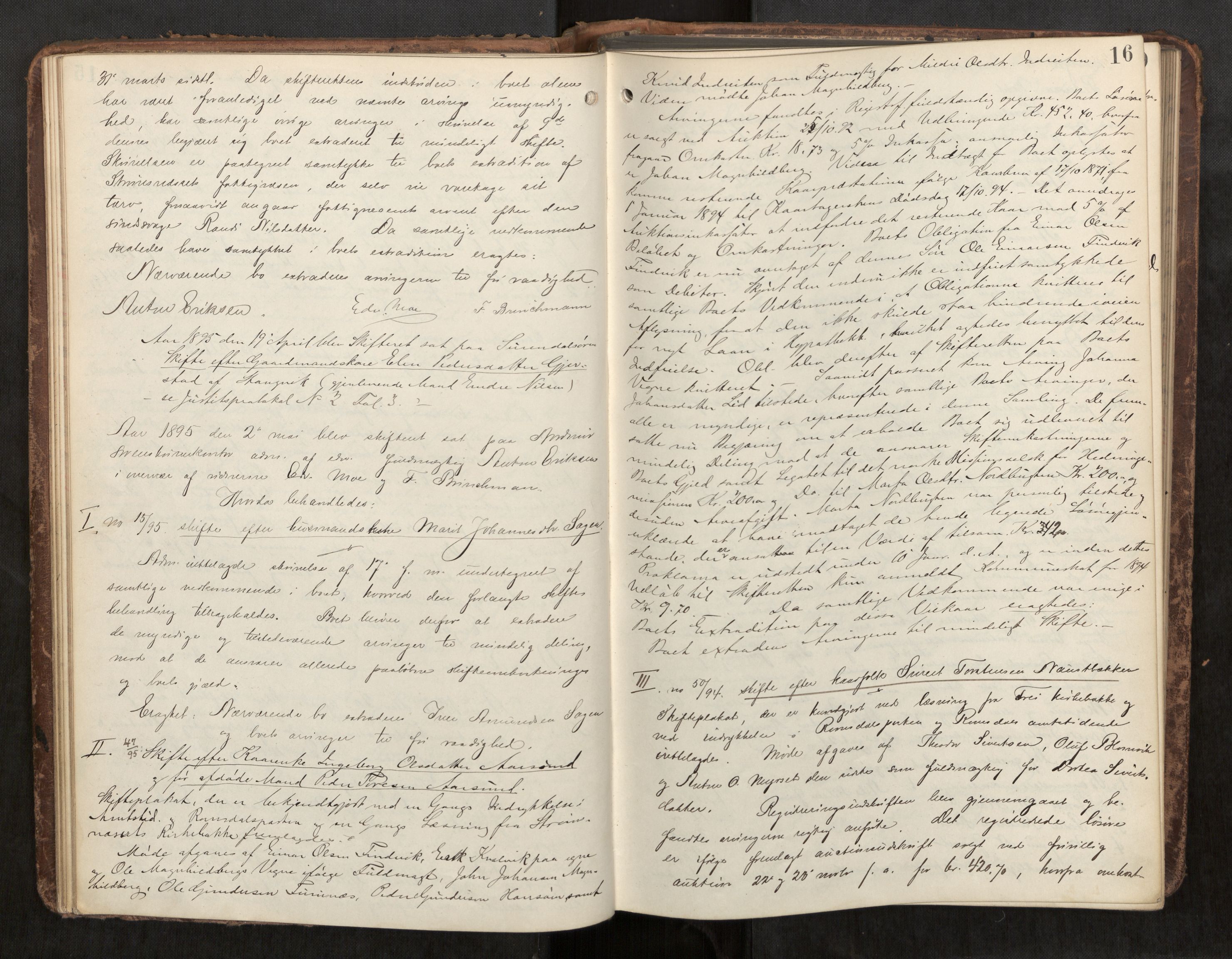 Nordmøre sorenskriveri, AV/SAT-A-4132/1/3/3B/L0006: Forhandlingsprotokoll nr. 06, 1894-1900, p. 16