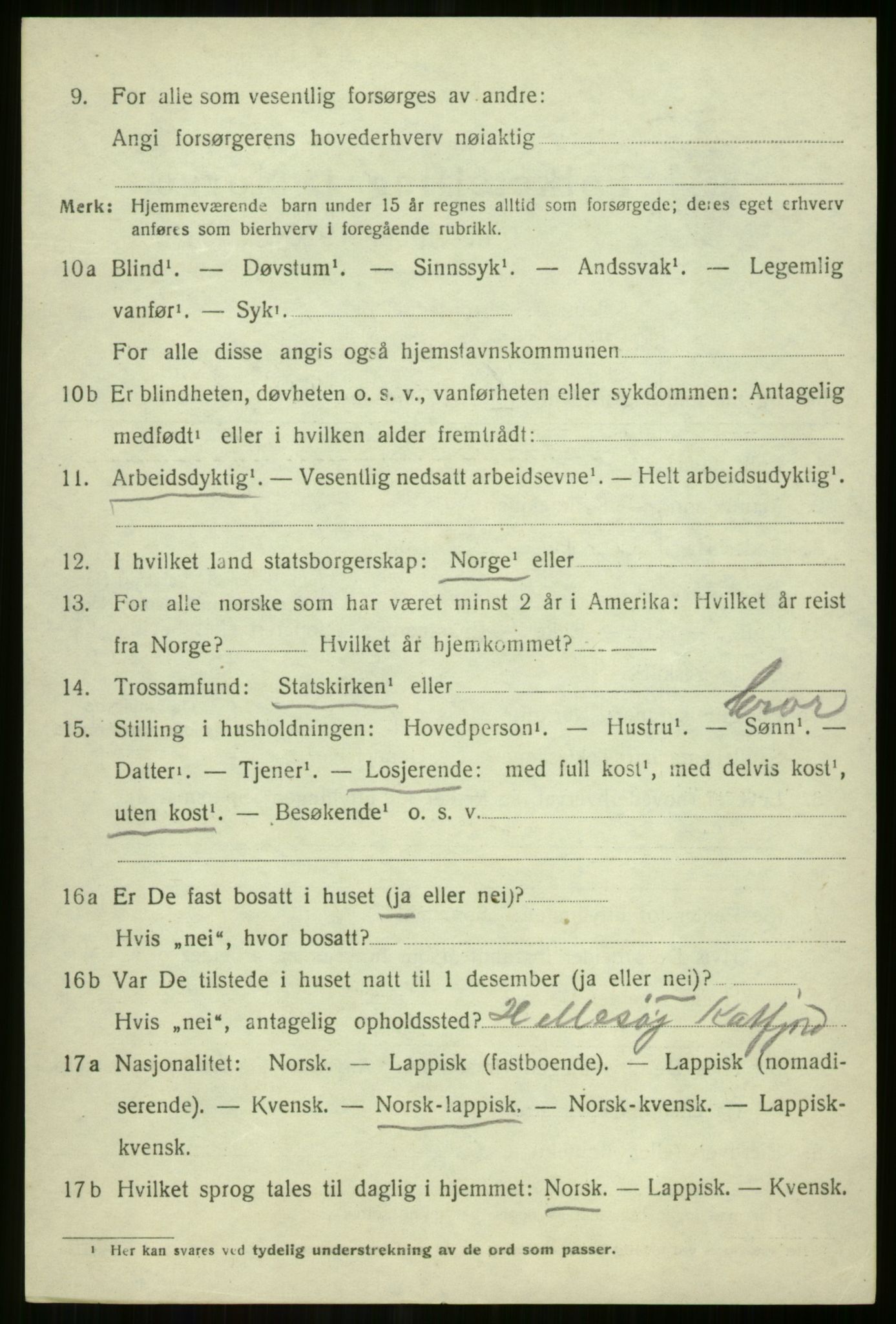 SATØ, 1920 census for Tromsøysund, 1920, p. 10735
