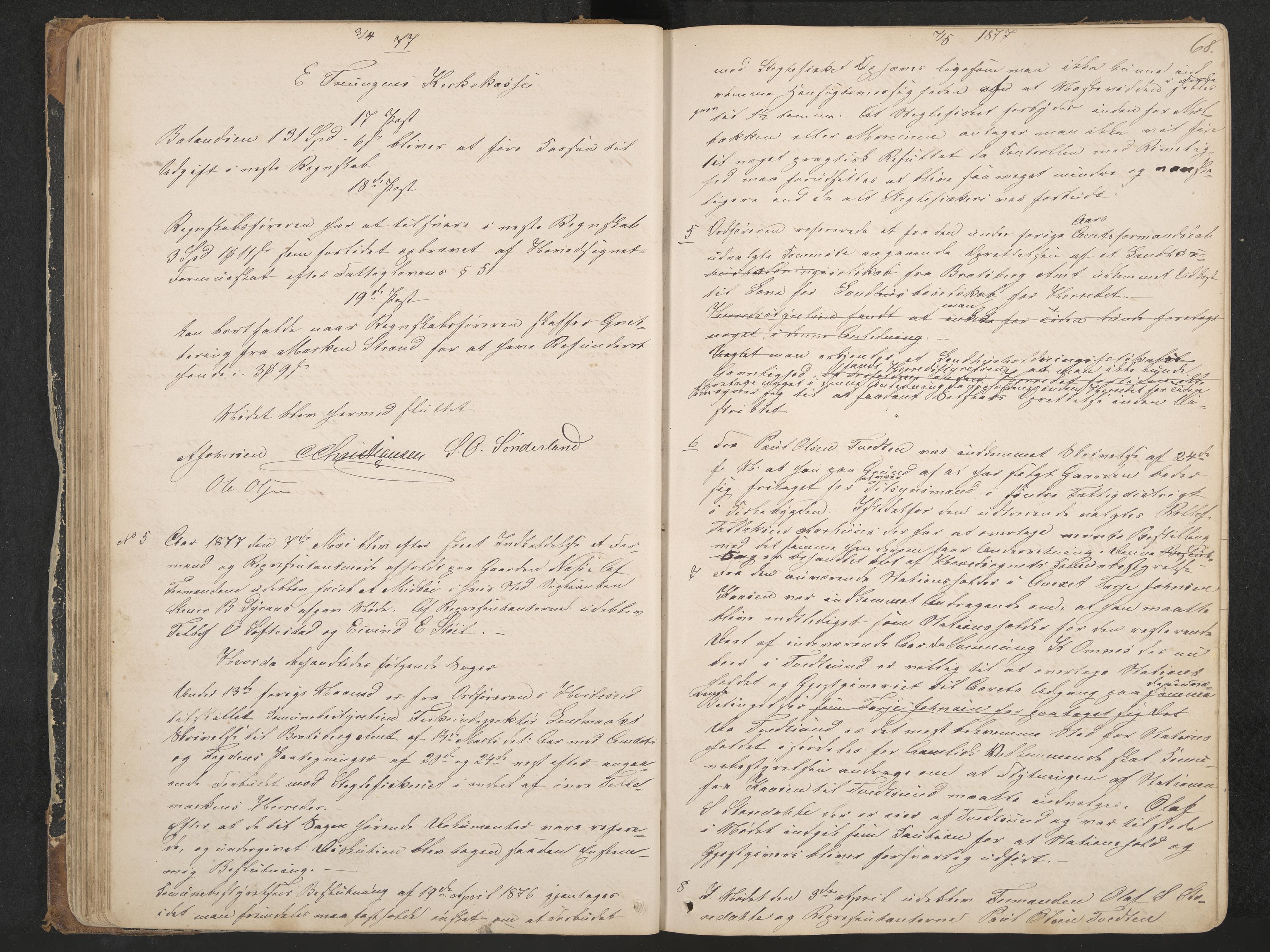 Nissedal formannskap og sentraladministrasjon, IKAK/0830021-1/A/L0002: Møtebok, 1870-1892, p. 68