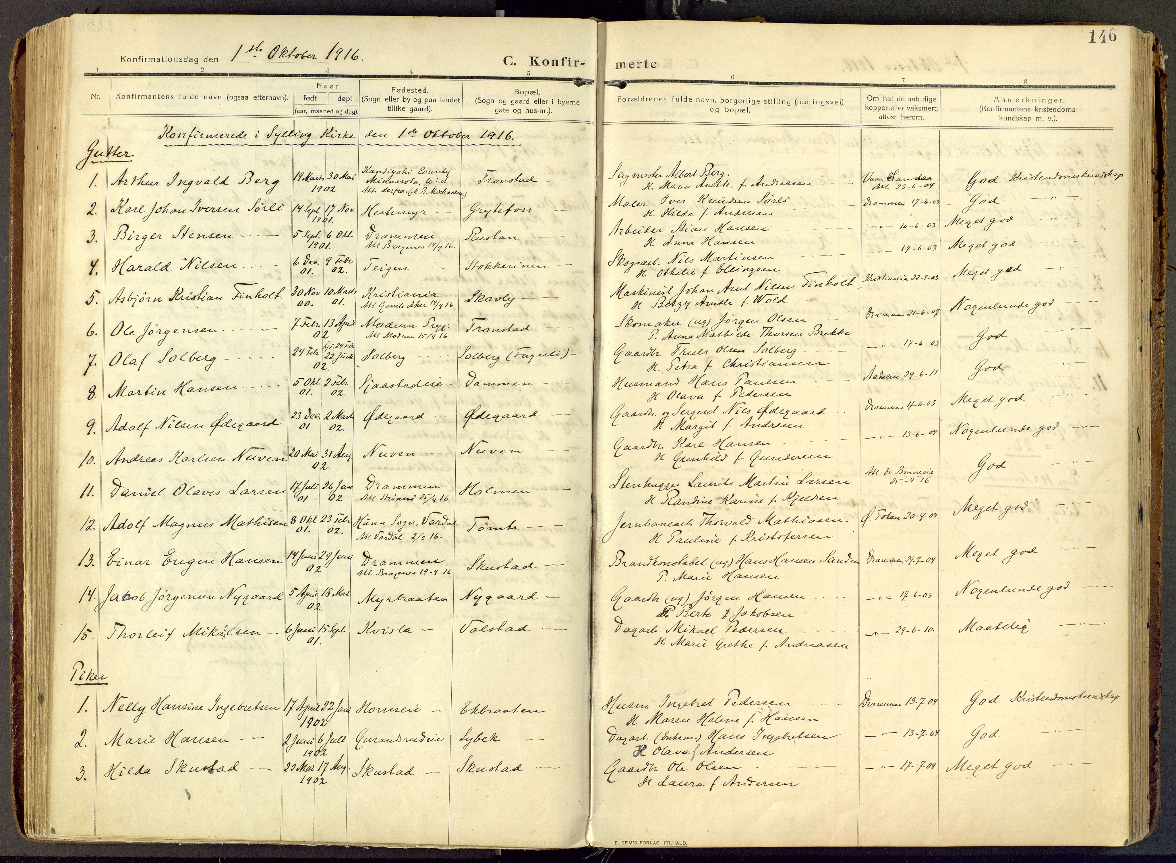 Parish register (official) no. III 1, 1910-1936, p. 146