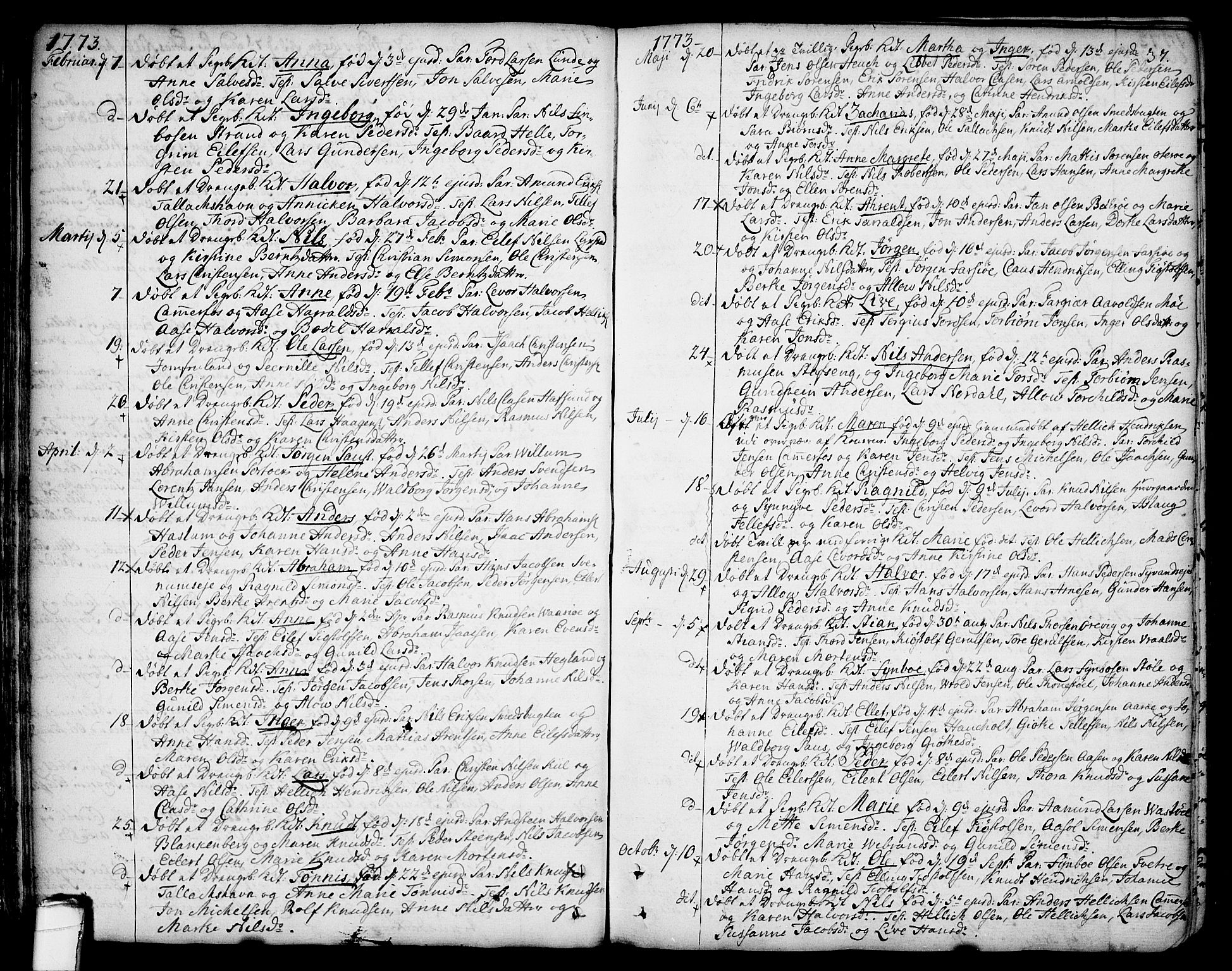 Sannidal kirkebøker, SAKO/A-296/F/Fa/L0002: Parish register (official) no. 2, 1767-1802, p. 37