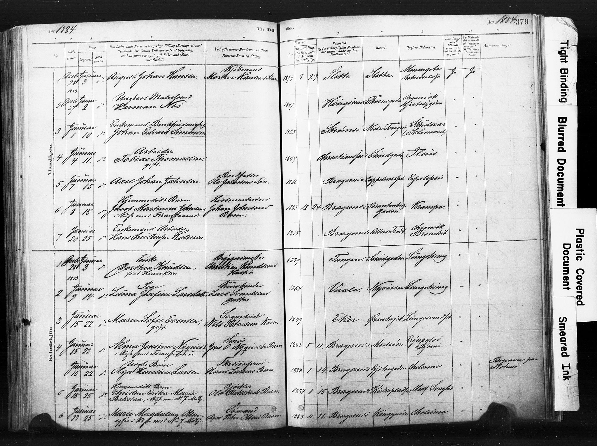 Bragernes kirkebøker, AV/SAKO-A-6/F/Fb/L0006b: Parish register (official) no. II 6B, 1878-1885, p. 379