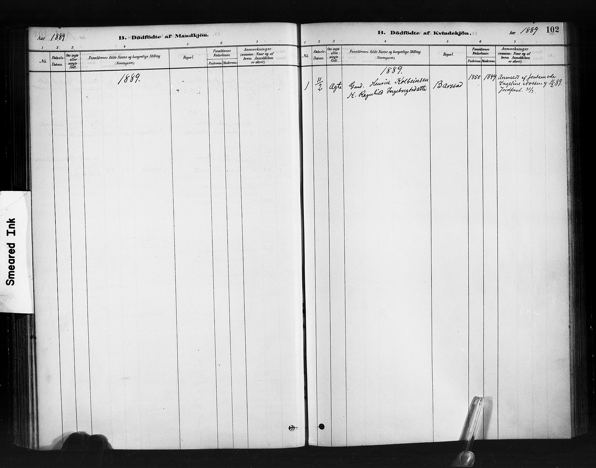 Ministerialprotokoller, klokkerbøker og fødselsregistre - Møre og Romsdal, AV/SAT-A-1454/513/L0176: Parish register (official) no. 513A03, 1877-1889, p. 102