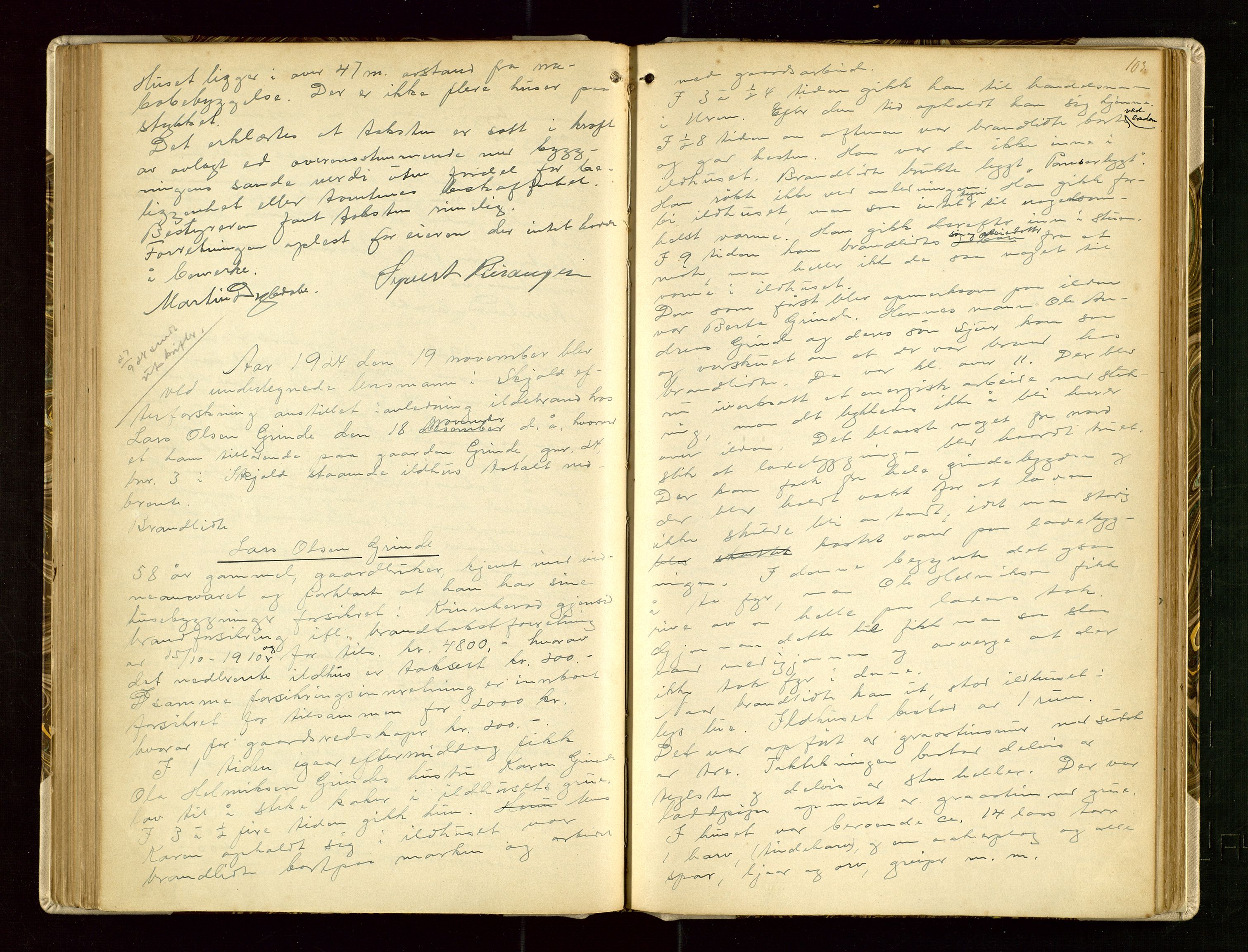 Skjold lensmannskontor, AV/SAST-A-100182/Goa/L0002: "Brandtaksasjons-Protokol for Skjolds Thinglag", 1890-1949, p. 102b-103a