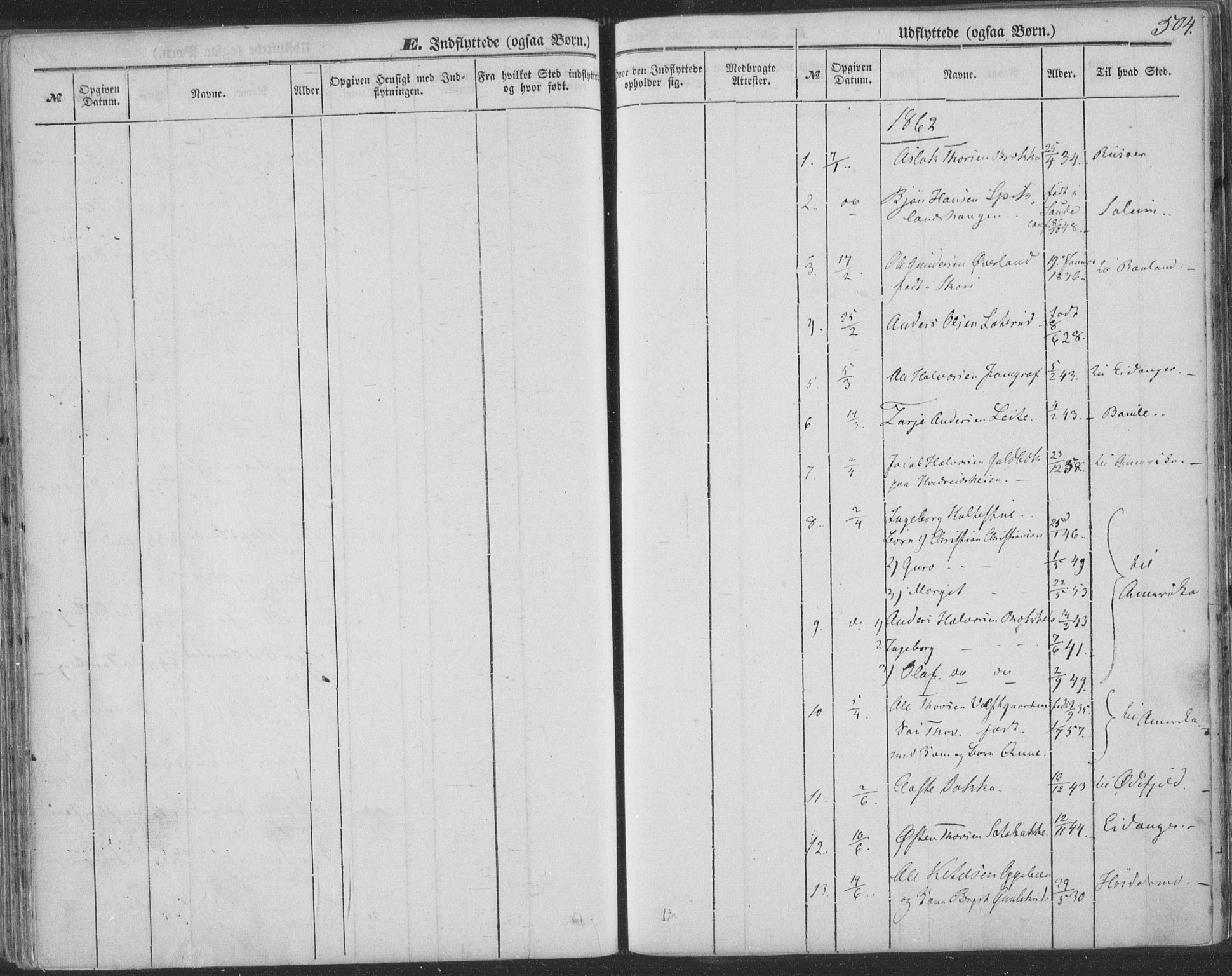 Seljord kirkebøker, AV/SAKO-A-20/F/Fa/L012b: Parish register (official) no. I 12B, 1850-1865, p. 504