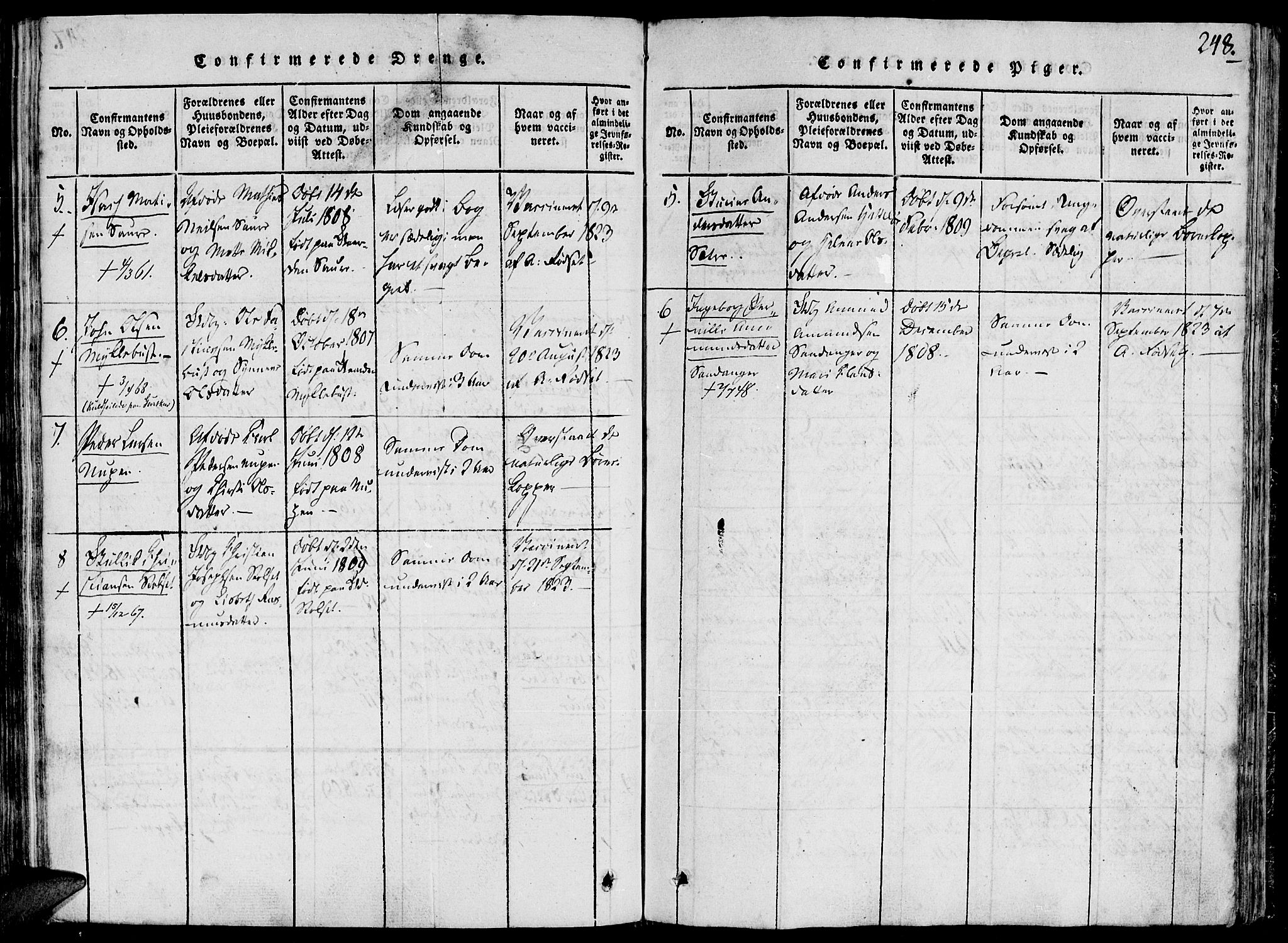 Ministerialprotokoller, klokkerbøker og fødselsregistre - Møre og Romsdal, AV/SAT-A-1454/503/L0033: Parish register (official) no. 503A01, 1816-1841, p. 248