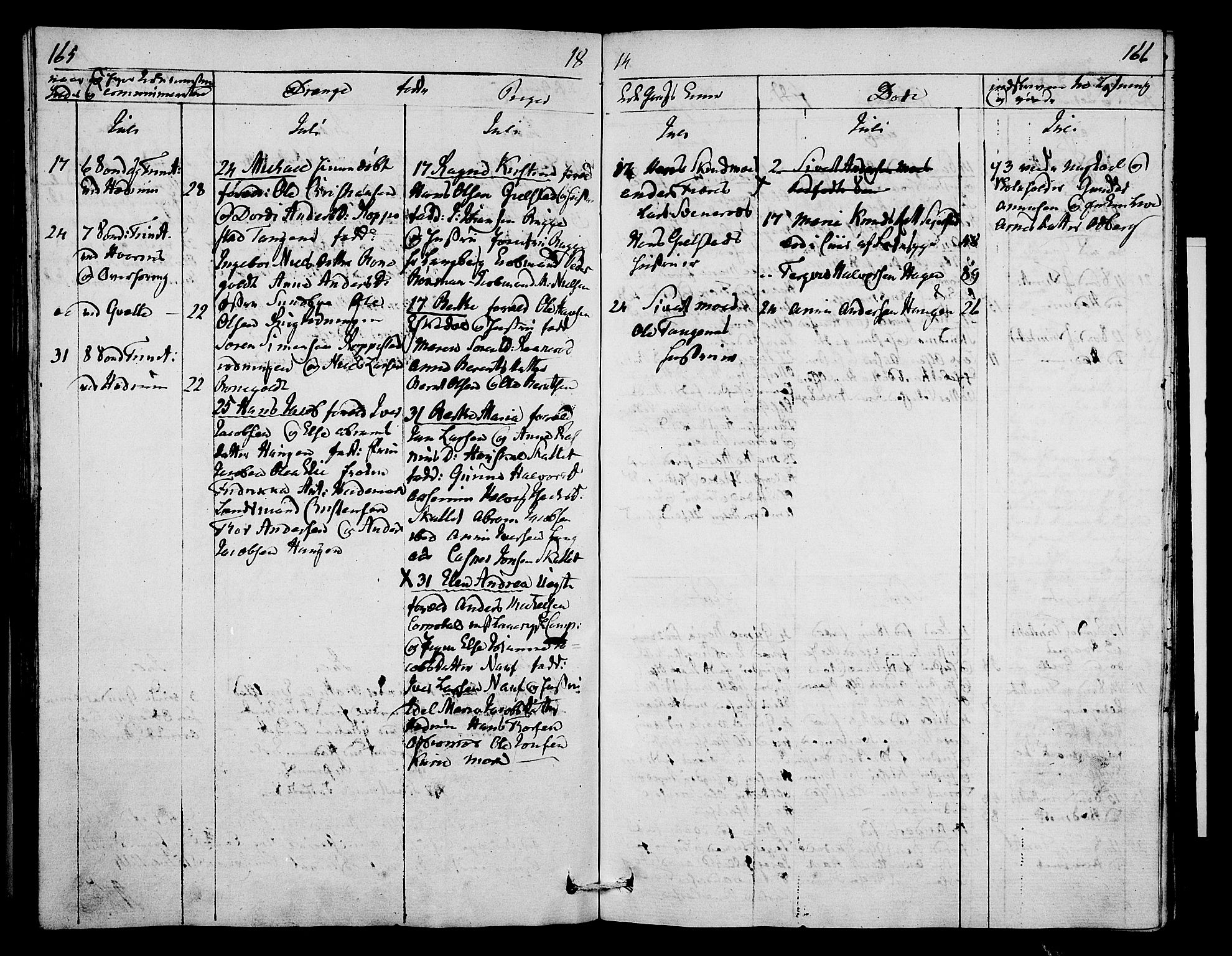 Hedrum kirkebøker, AV/SAKO-A-344/F/Fa/L0003: Parish register (official) no. I 3, 1807-1816, p. 165-166