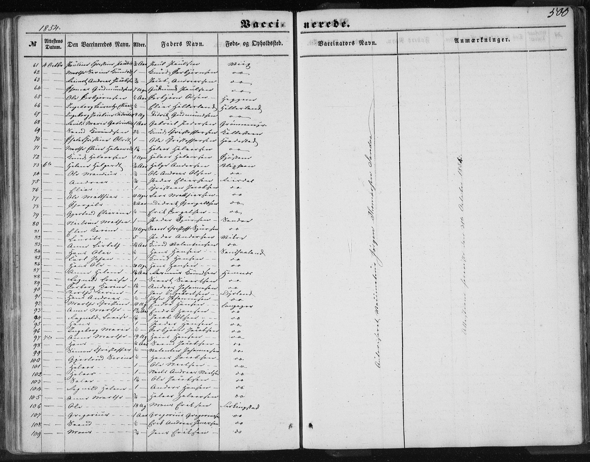 Skudenes sokneprestkontor, SAST/A -101849/H/Ha/Haa/L0005: Parish register (official) no. A 3.2, 1847-1863, p. 500