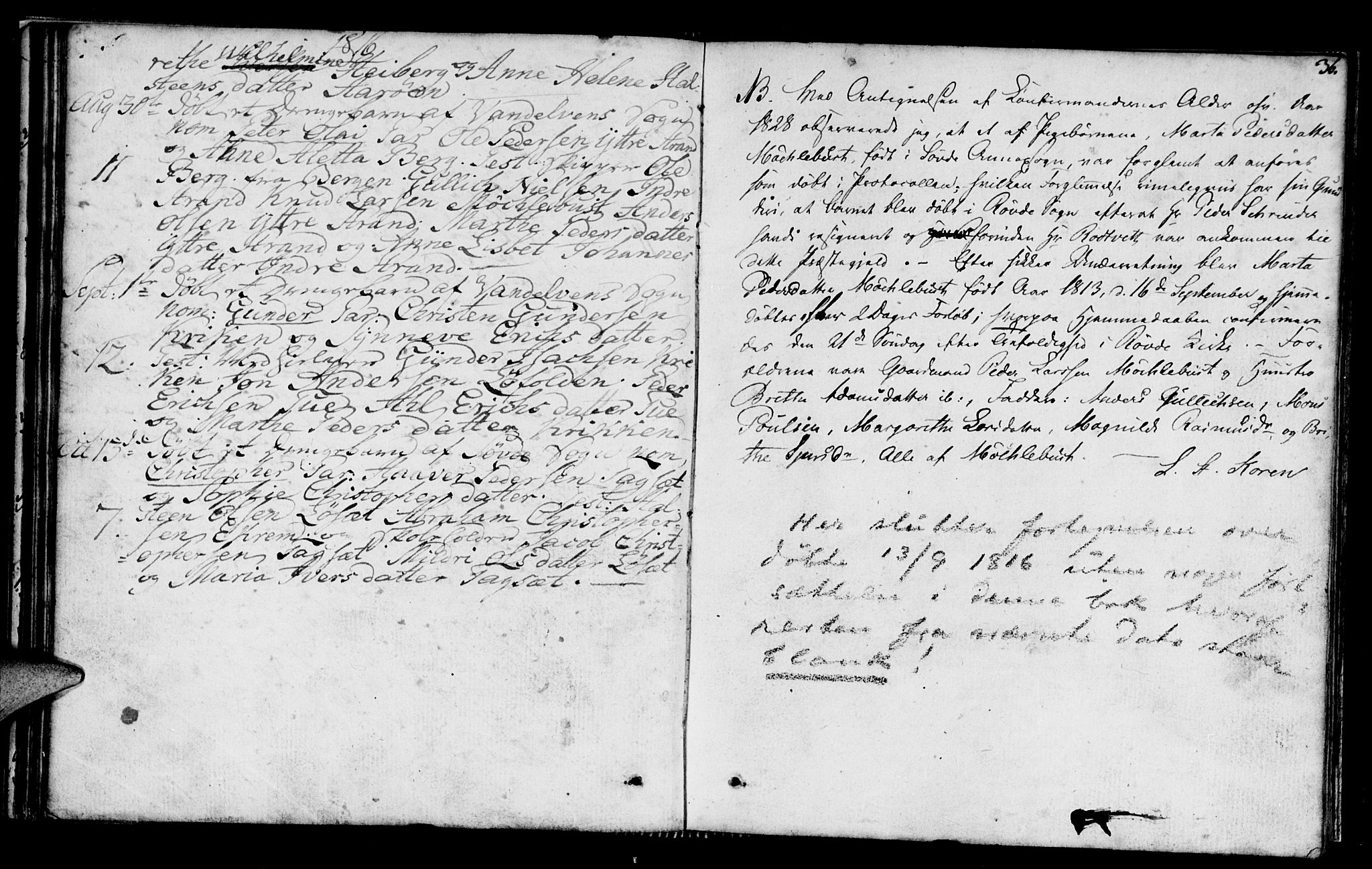 Ministerialprotokoller, klokkerbøker og fødselsregistre - Møre og Romsdal, SAT/A-1454/501/L0003: Parish register (official) no. 501A03, 1803-1816, p. 36