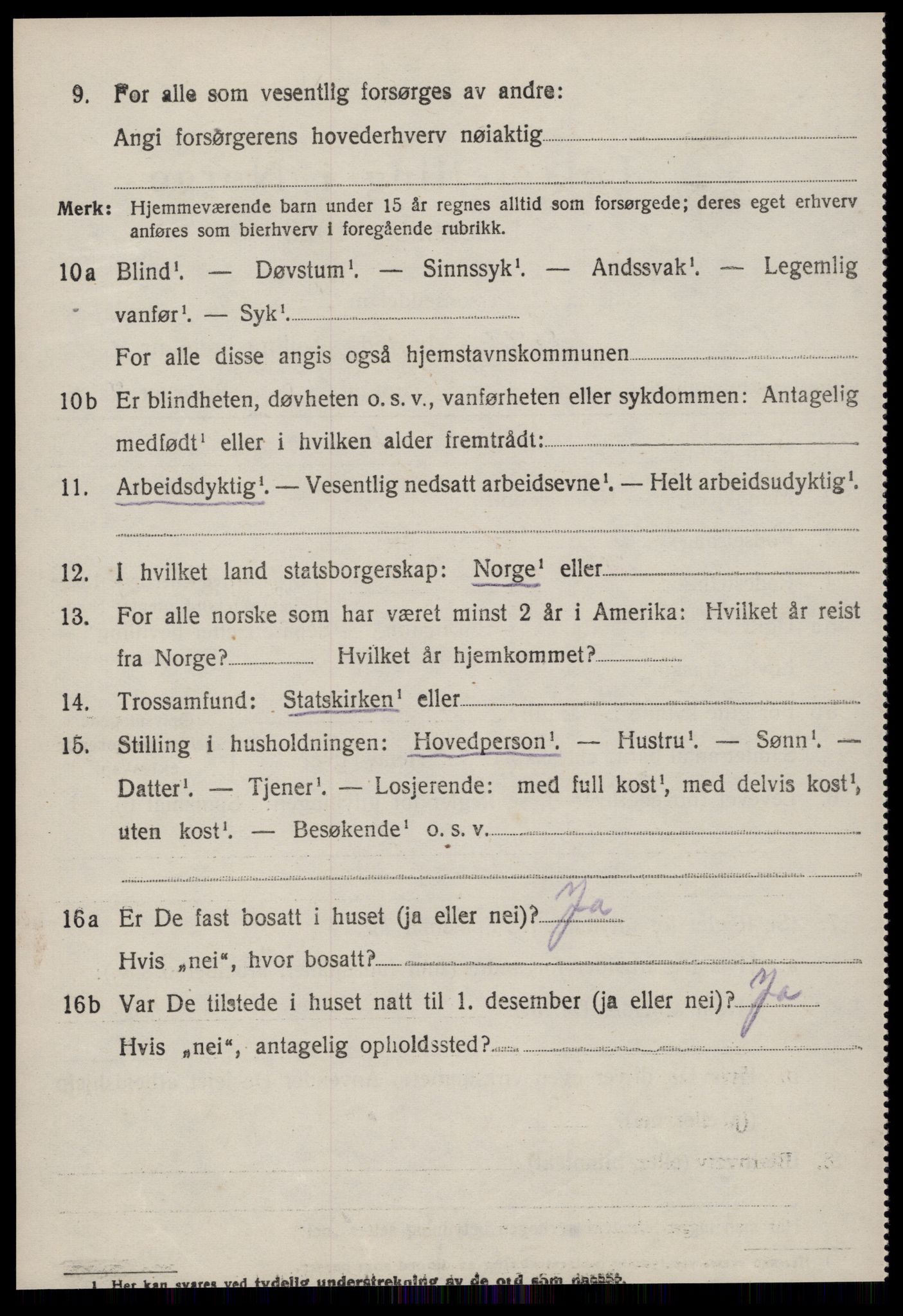 SAT, 1920 census for Øre, 1920, p. 2096